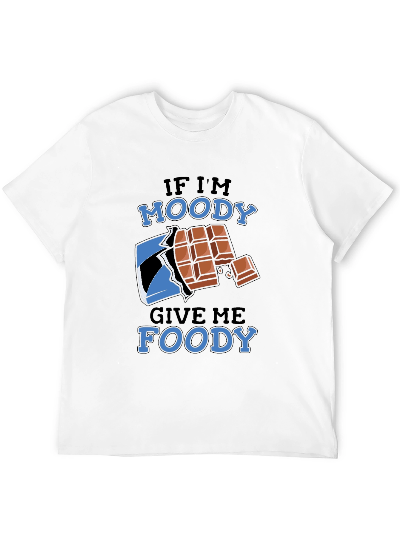 Black Moody Foody Chocolate Lover T-Shirt view 12