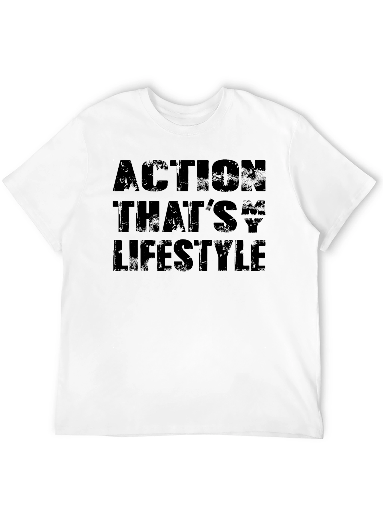 Black Action Lifestyle Black Graphic Tee view 12