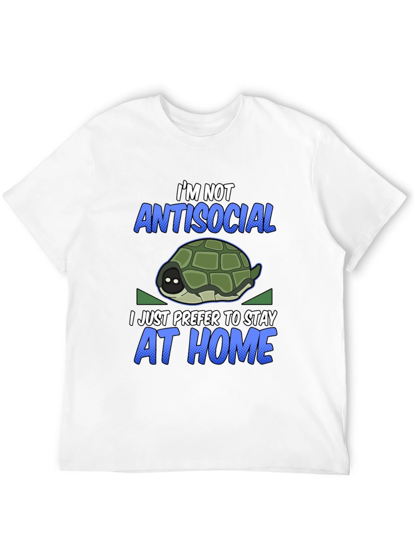 Black Introvert Turtle Graphic T-Shirt view 12