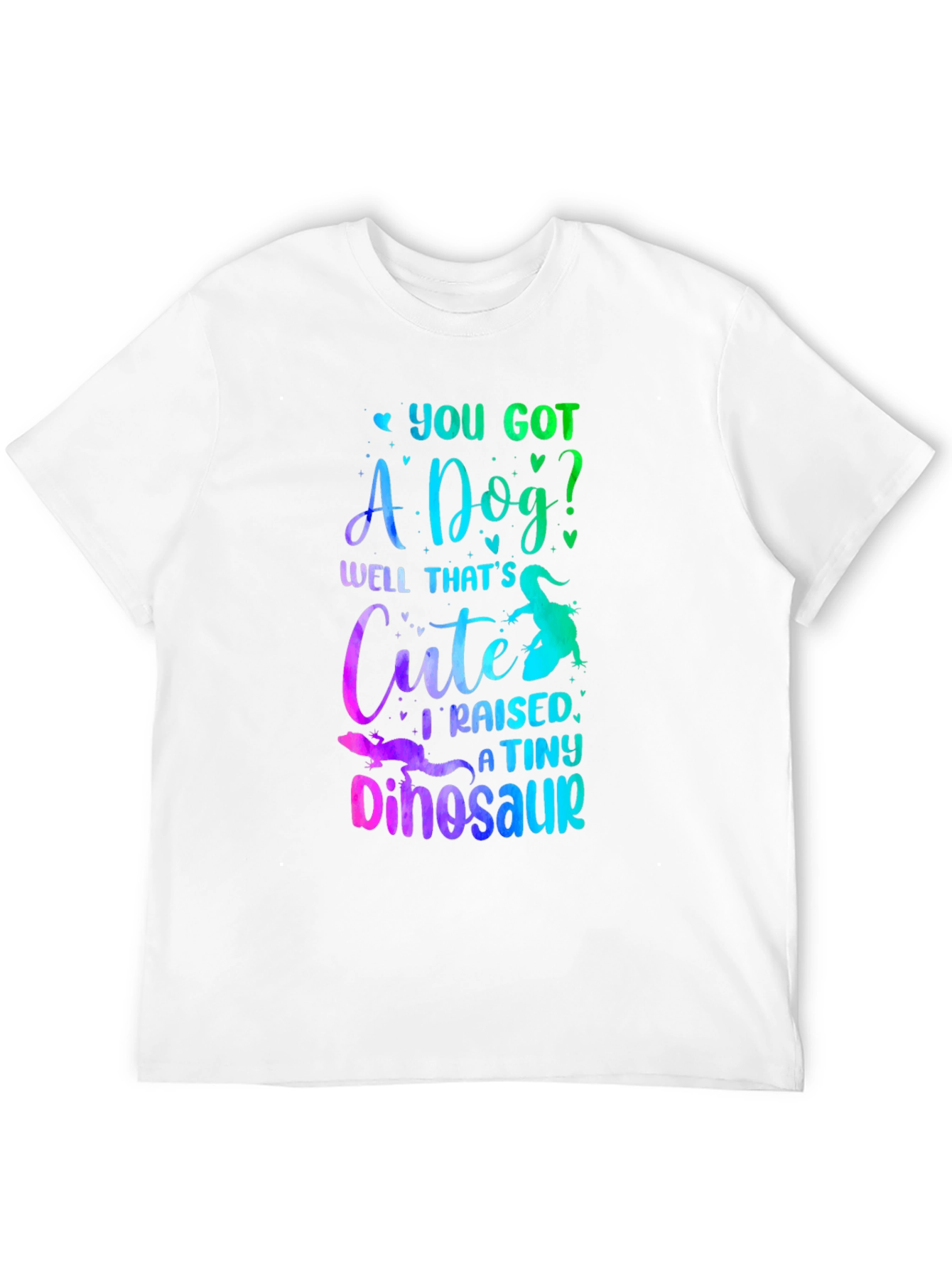 Black Funny Lizard Owner T-Shirt: I Raised a Tiny Dinosaur view 12