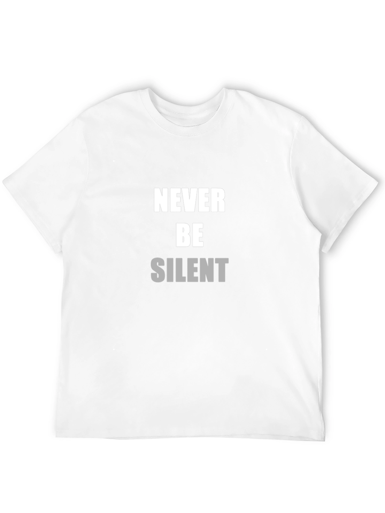 Black Never Be Silent Black T-Shirt view 12
