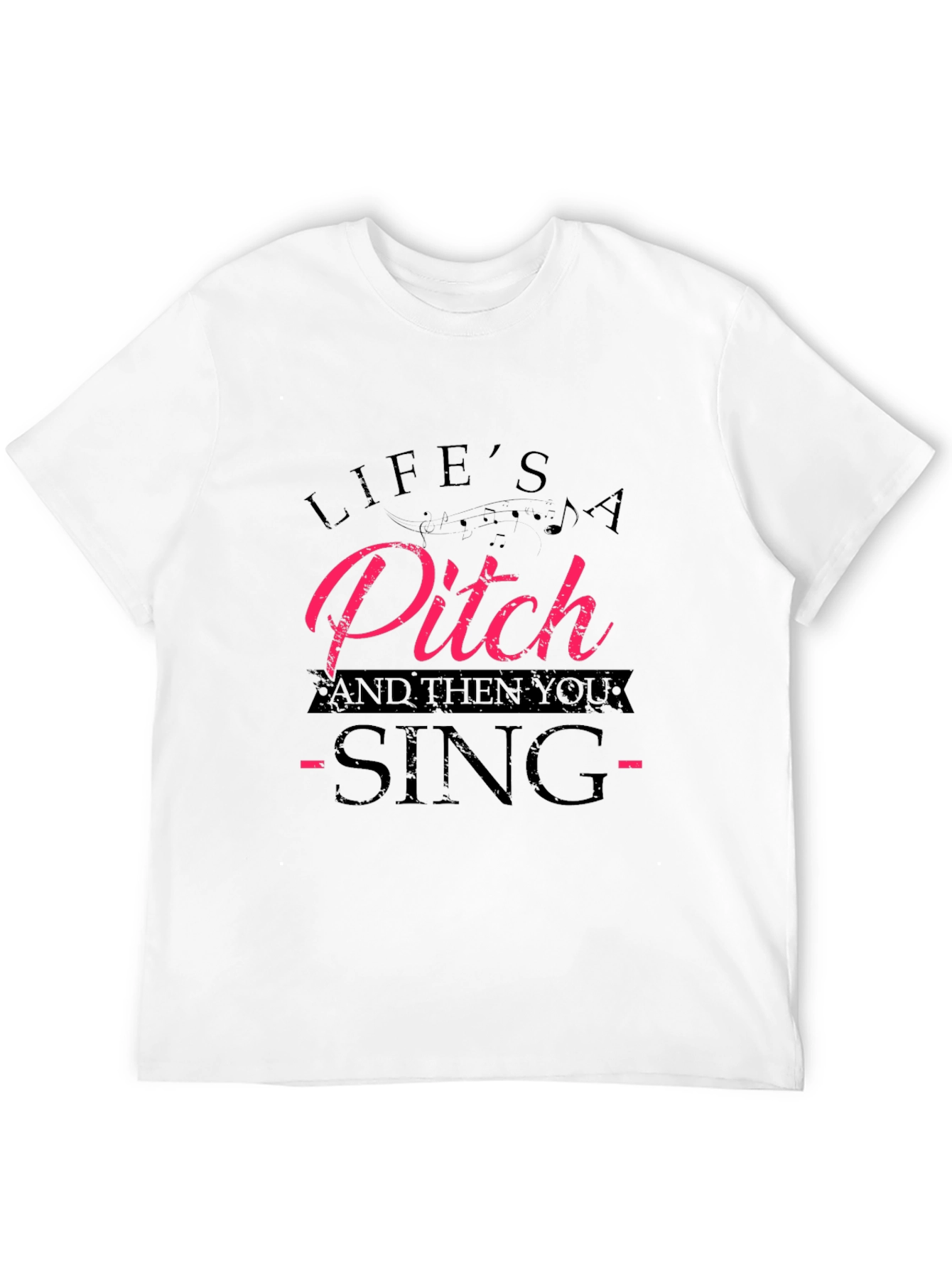 Black Life's a Pitch T-Shirt - Funny Music Tee view 12