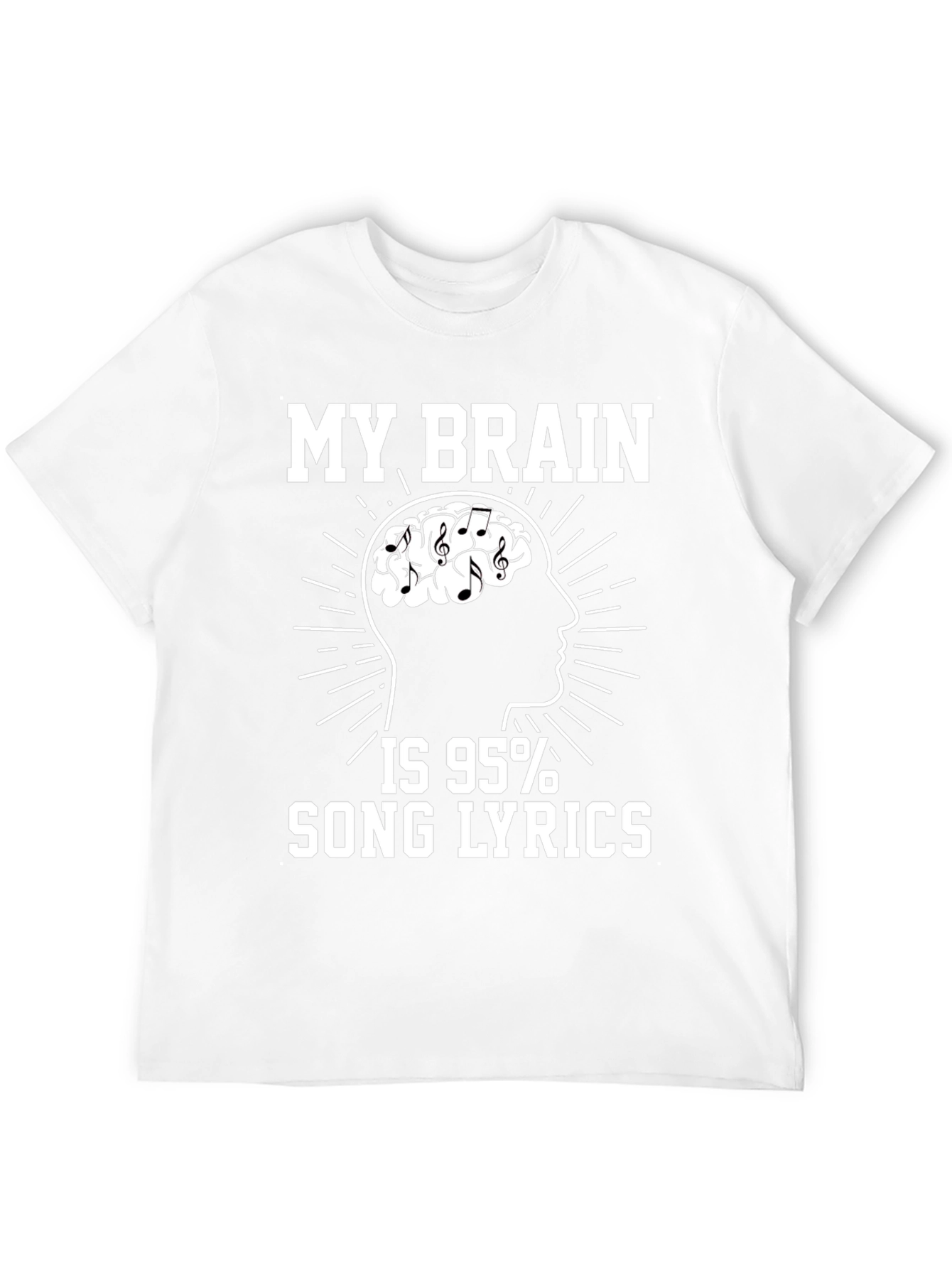 Black My Brain Song Lyrics T-Shirt view 12