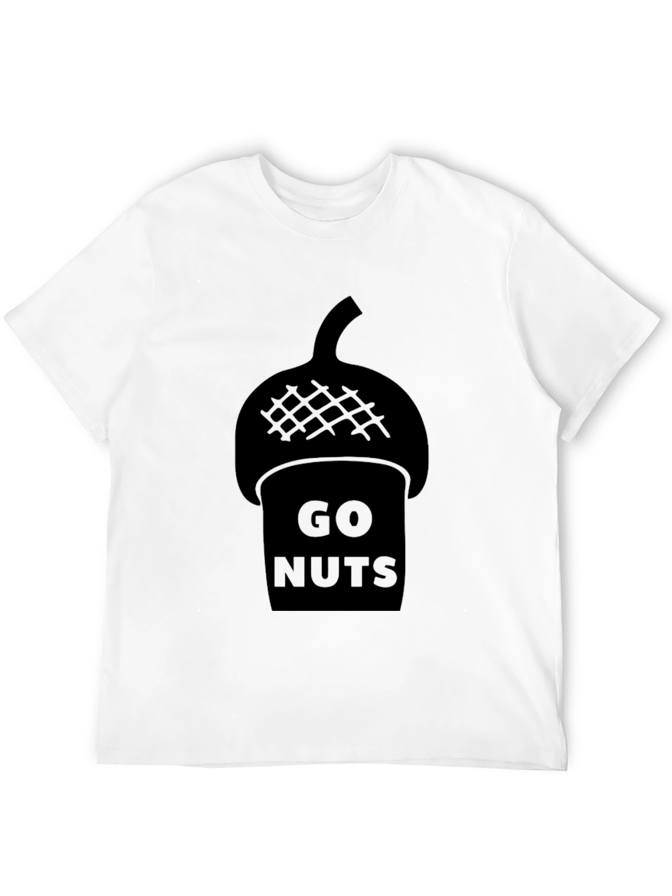 Black Go Nuts Acorn Graphic T-Shirt view 12