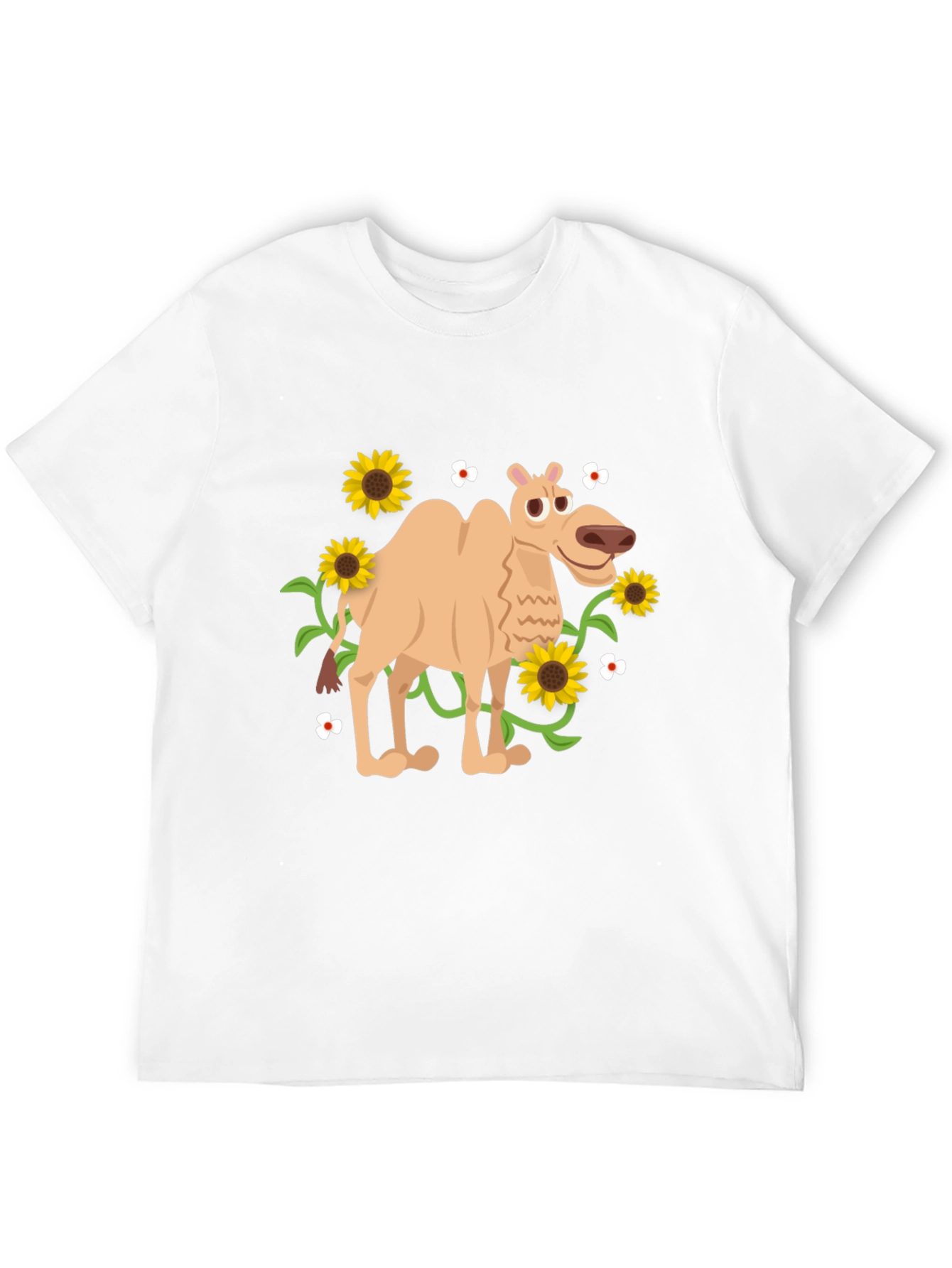 Black Camel and Sunflowers Graphic Tee view 12