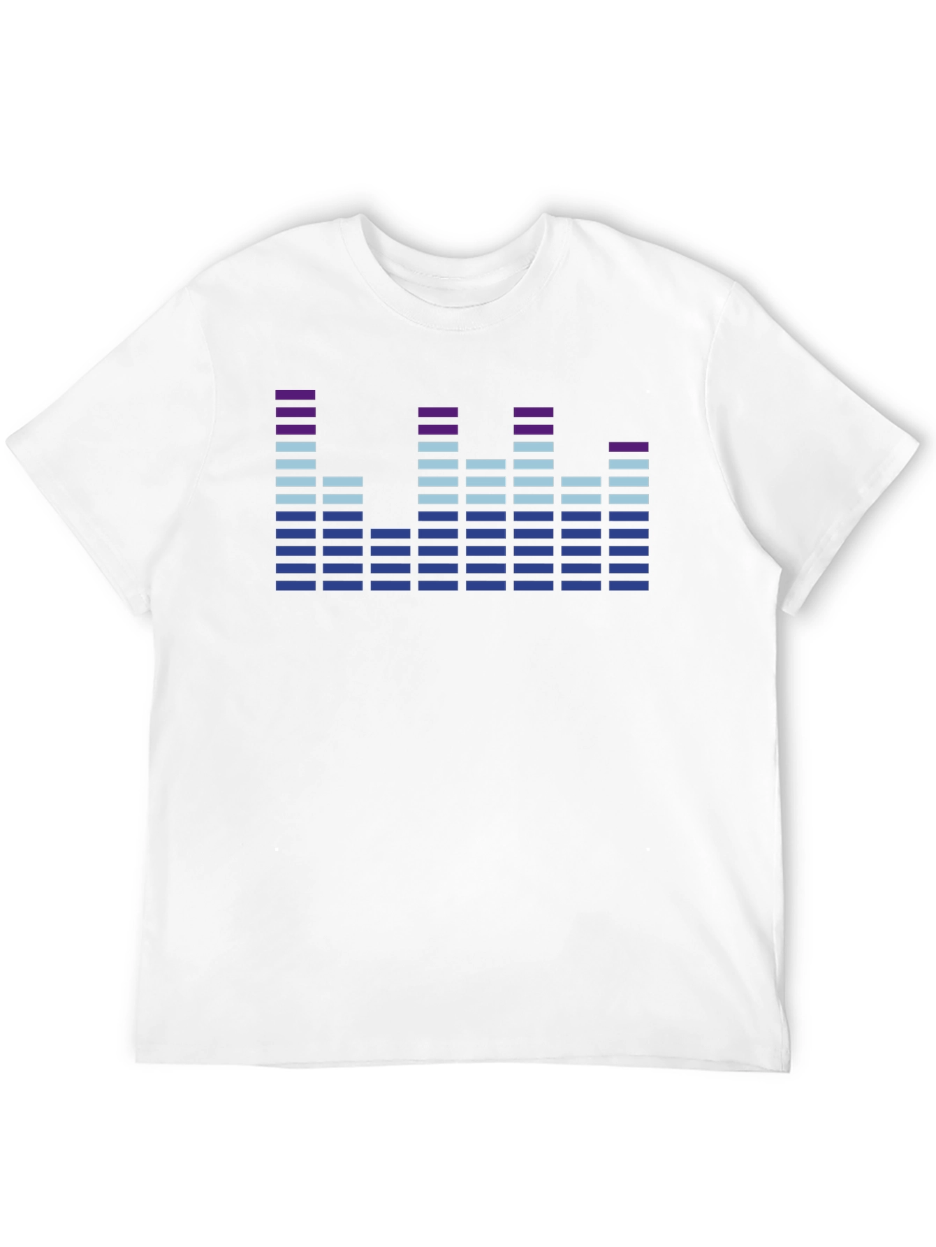 Black Sound Wave Graphic Tee - Modern Music Lover T-Shirt view 12