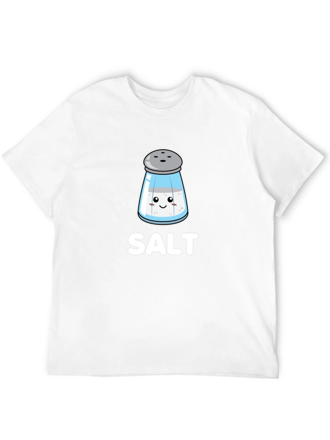 Black Cute Salt Shaker Graphic Tee - Black Cotton view 12