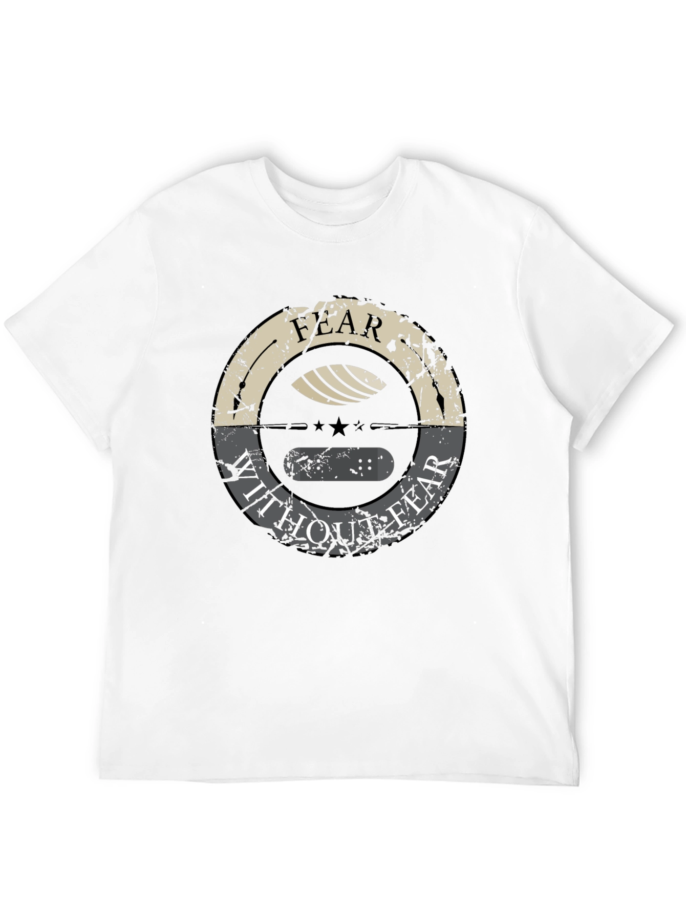 Black Fear Without Fear Graphic Tee - Premium Cotton view 12