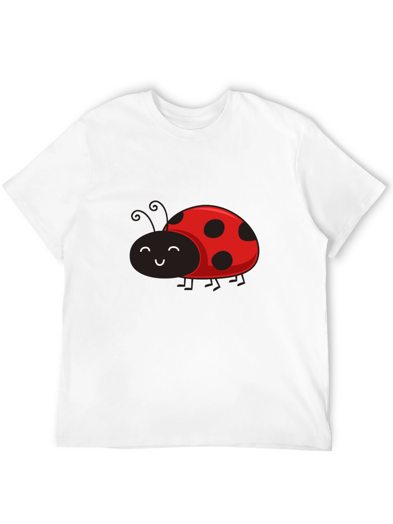Black Ladybug Graphic Tee - Soft Cotton Blend view 12