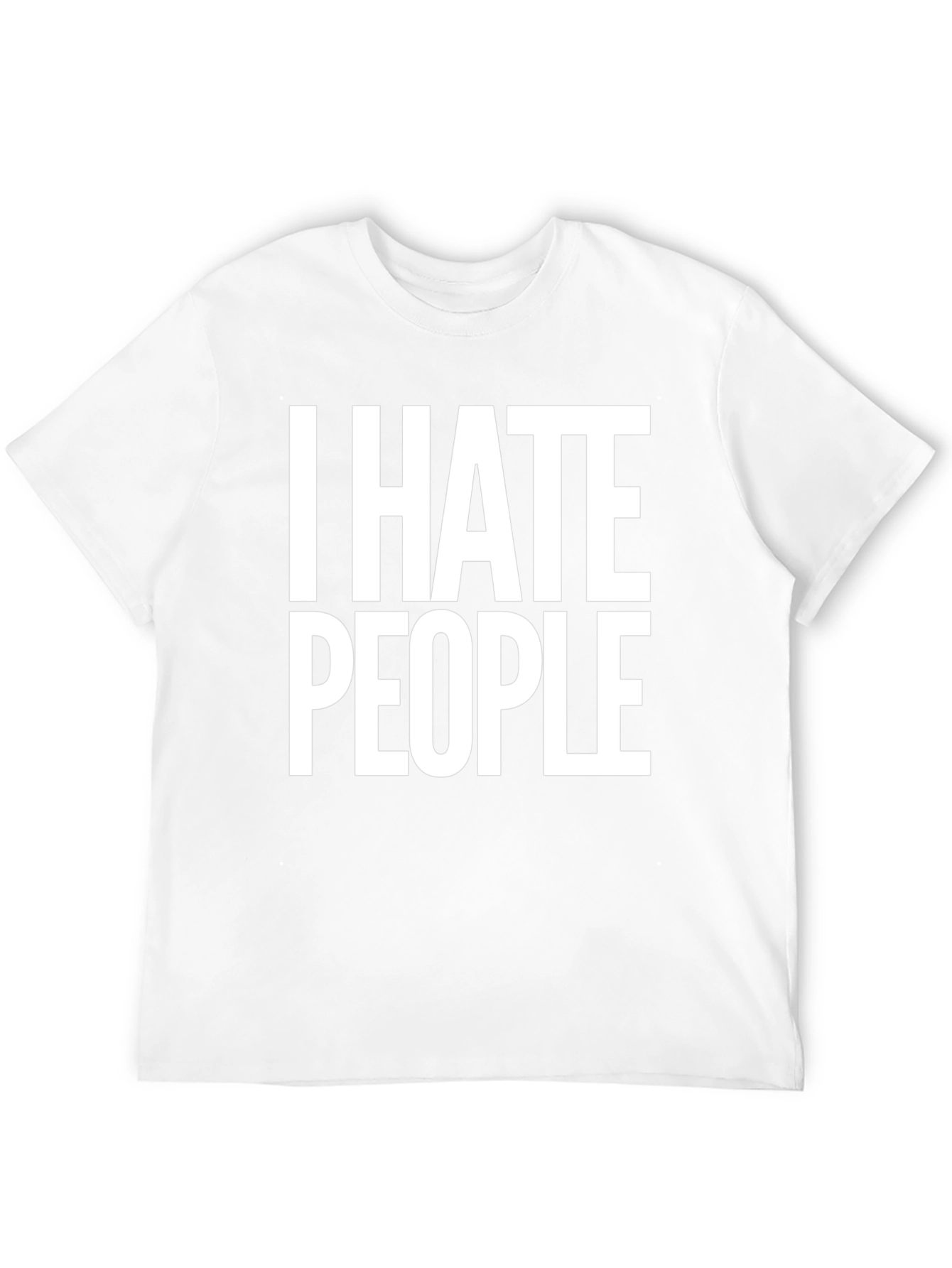 Black I Hate People Graphic T-Shirt view 12