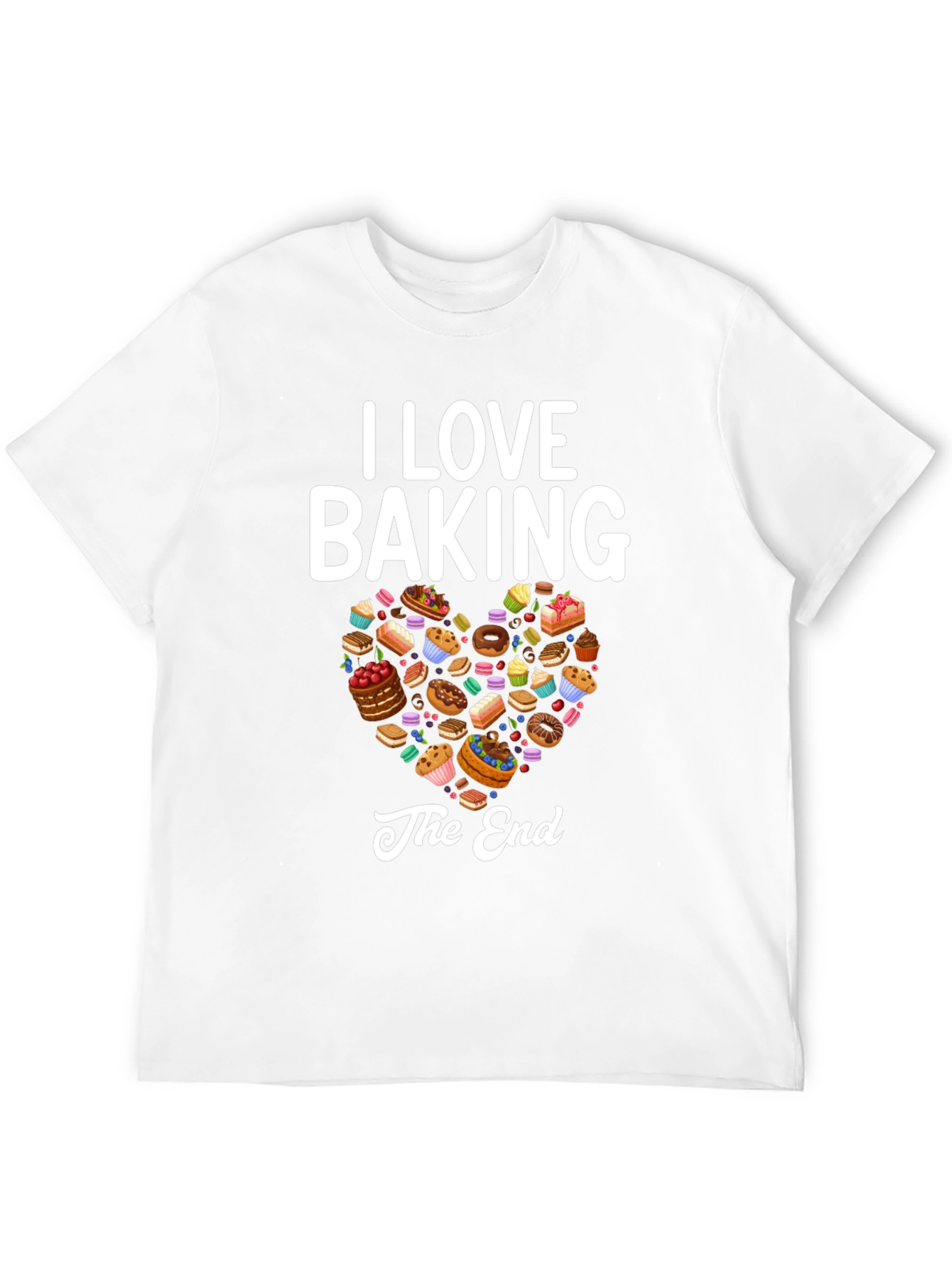 Black I Love Baking Graphic T-Shirt view 12