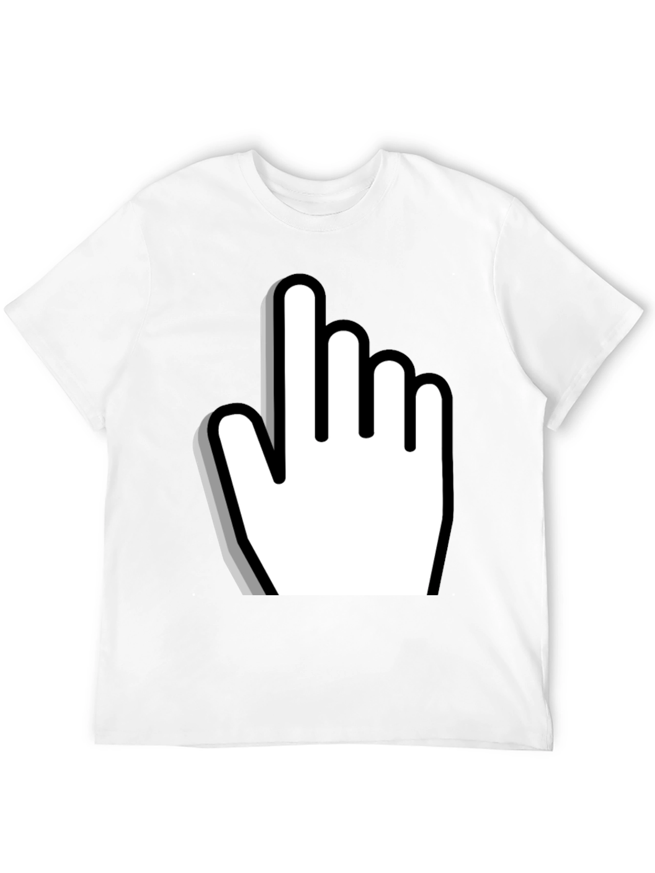 Black Pointer Graphic Tee - Novelty Design view 12