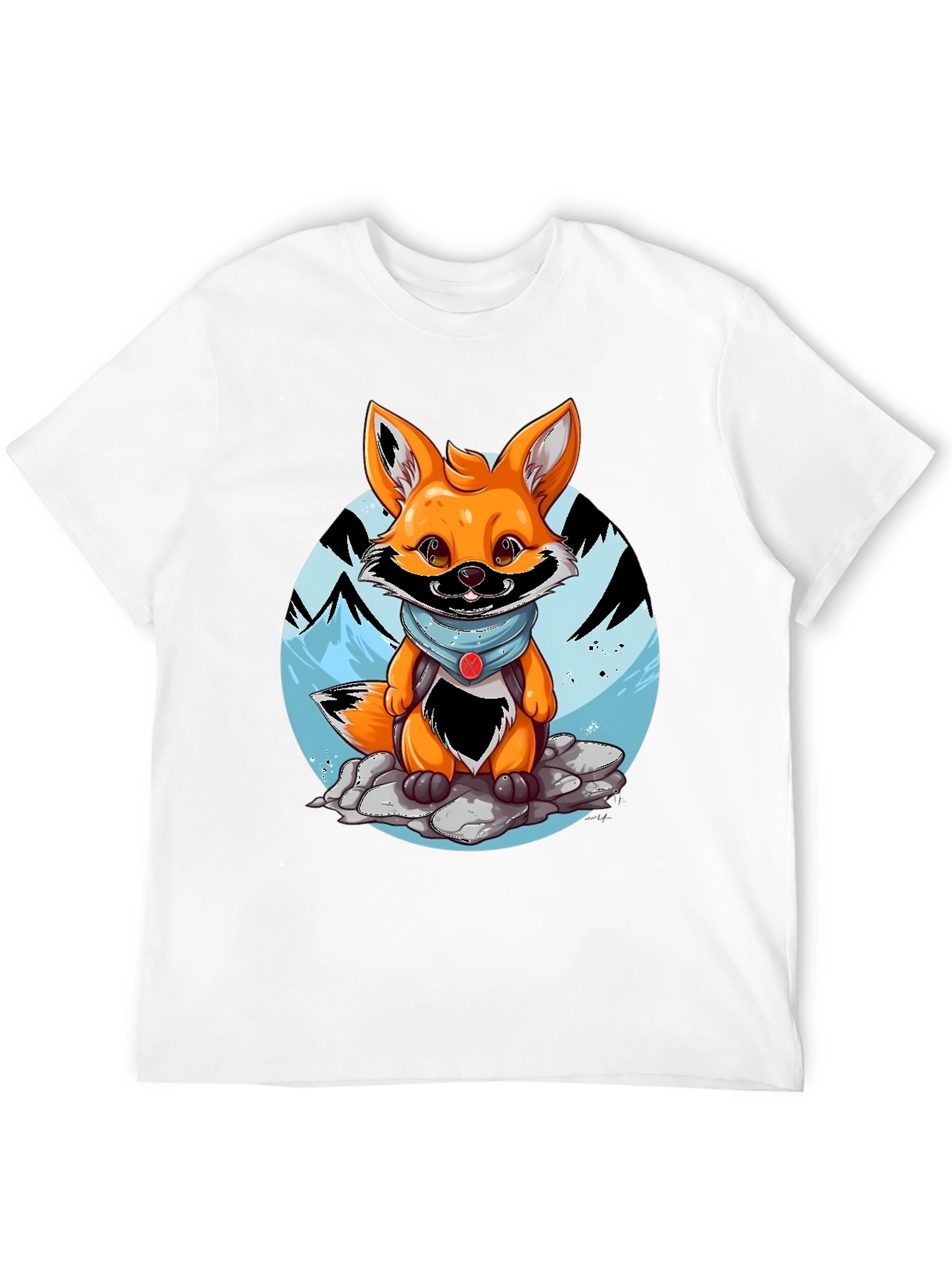 Black Cartoon Fox Graphic Tee - Adventure Ready! view 12