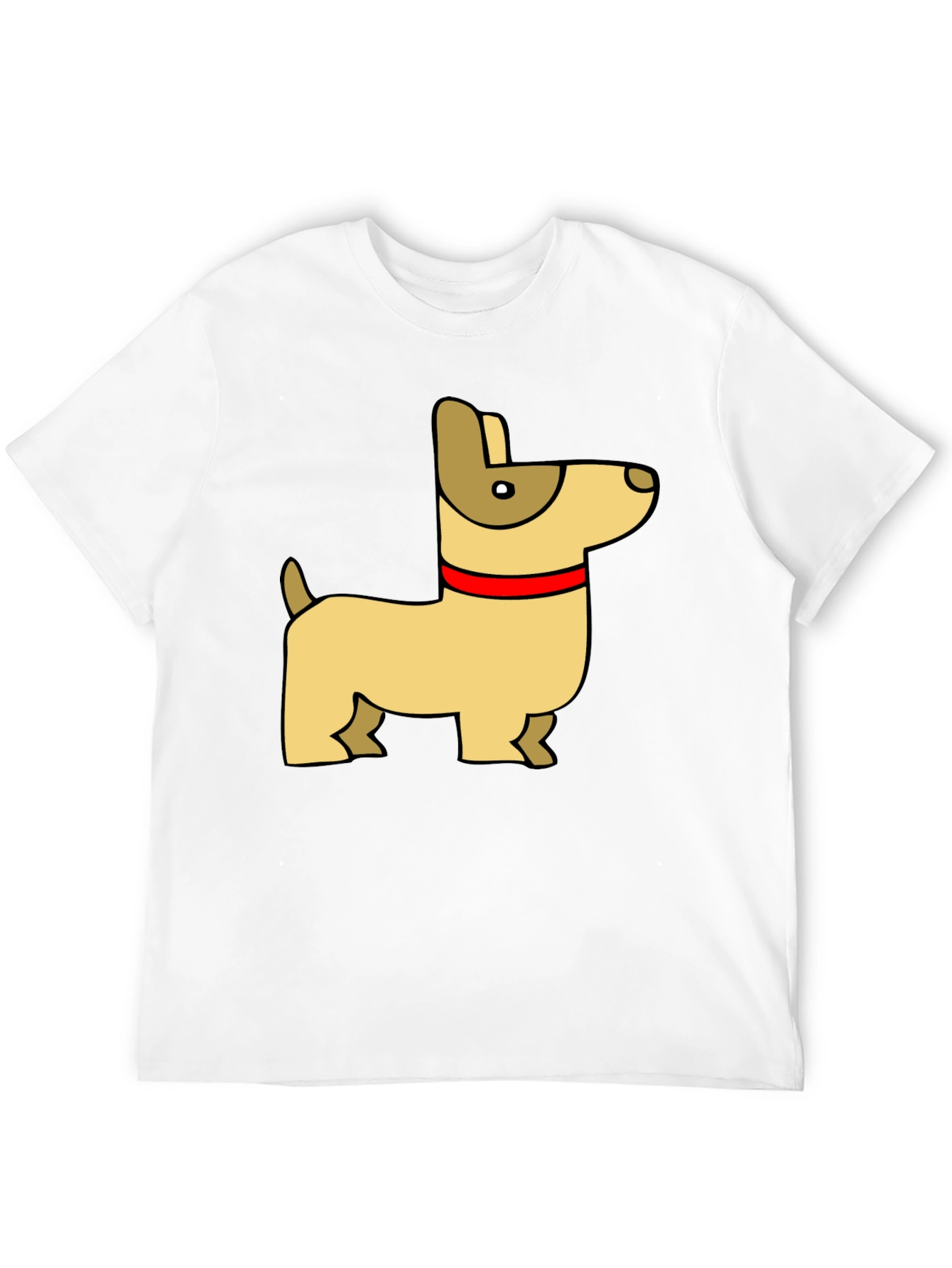 Black Cartoon Dog T-Shirt view 12
