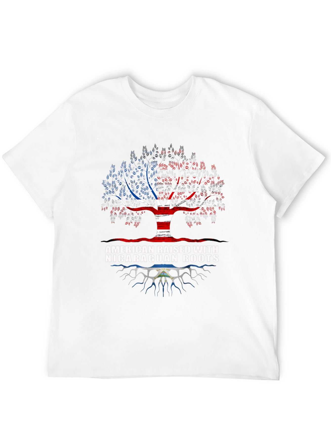 Black American Nicaraguan Roots T-Shirt view 12