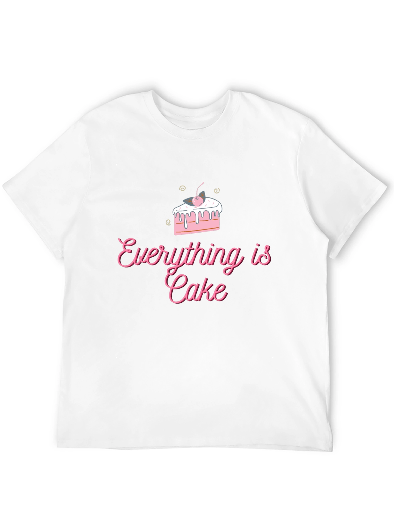 Black Everything is Cake T-Shirt - Fun Trendy Design view 12