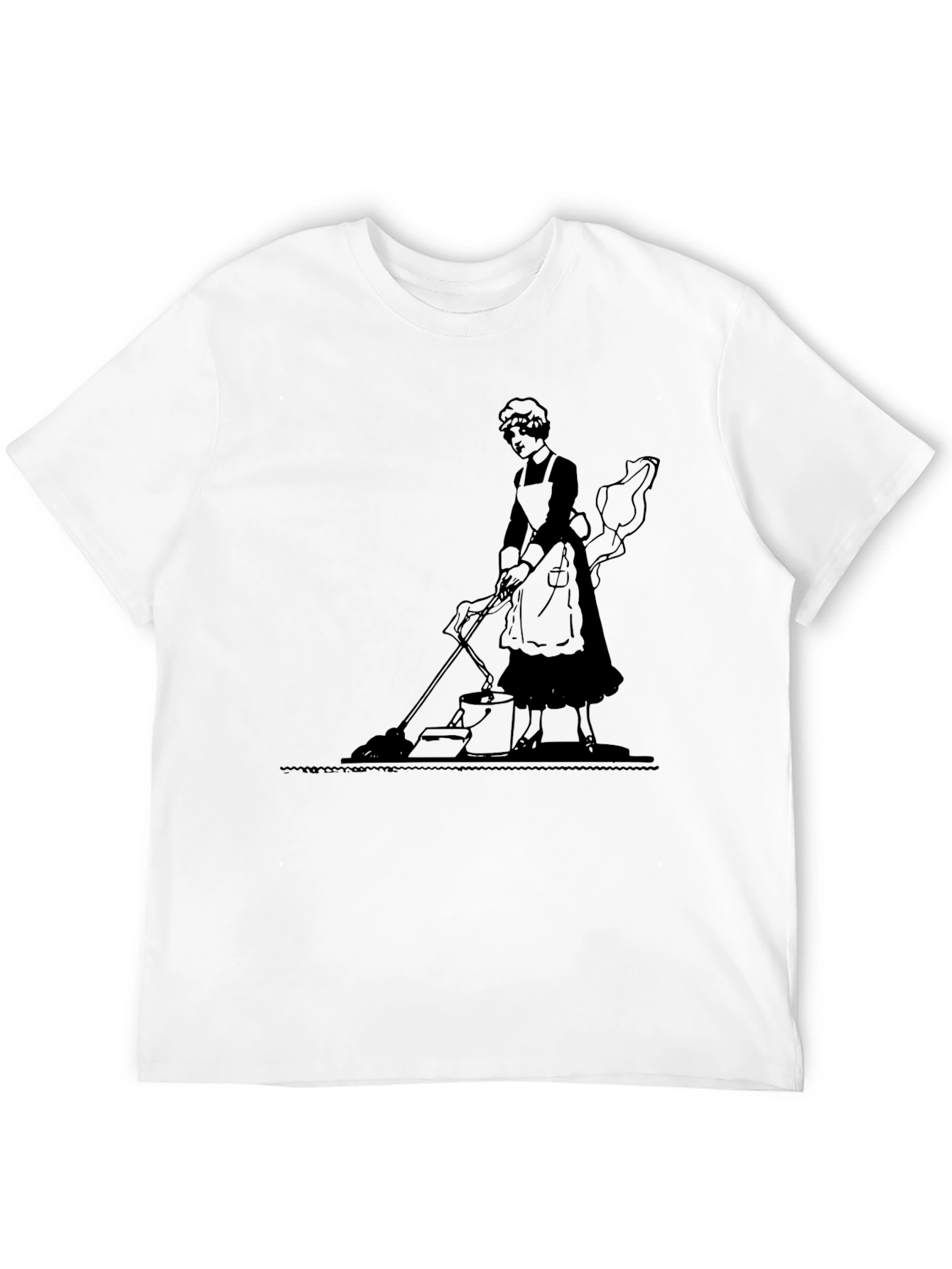 Black Vintage Housekeeper Graphic Tee - Black view 12