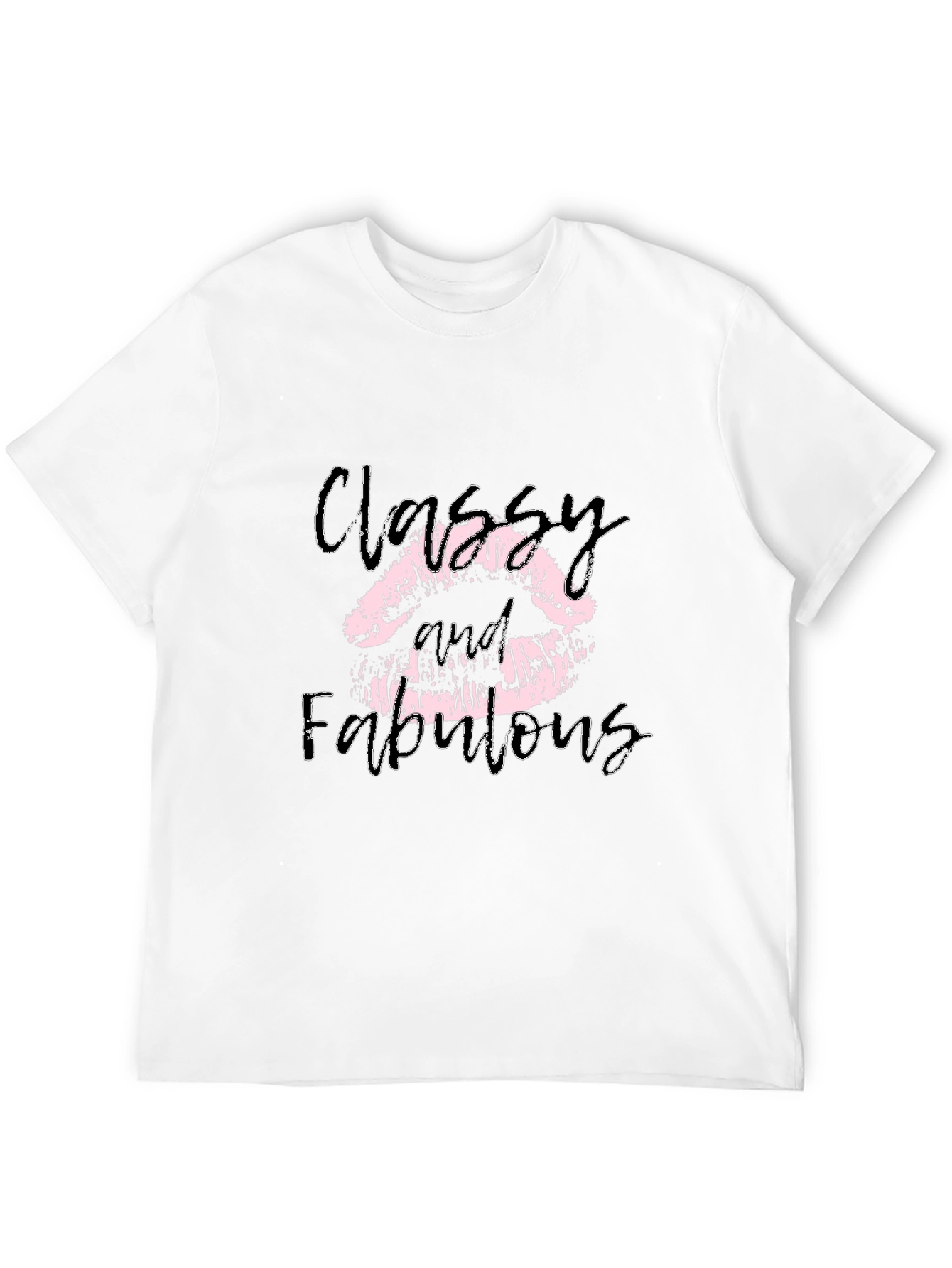 Black Classy & Fabulous Lips Graphic Tee view 12