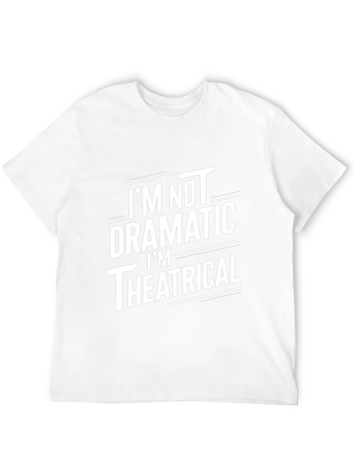 Black I'm Not Dramatic, Theatrical Black T-Shirt view 12