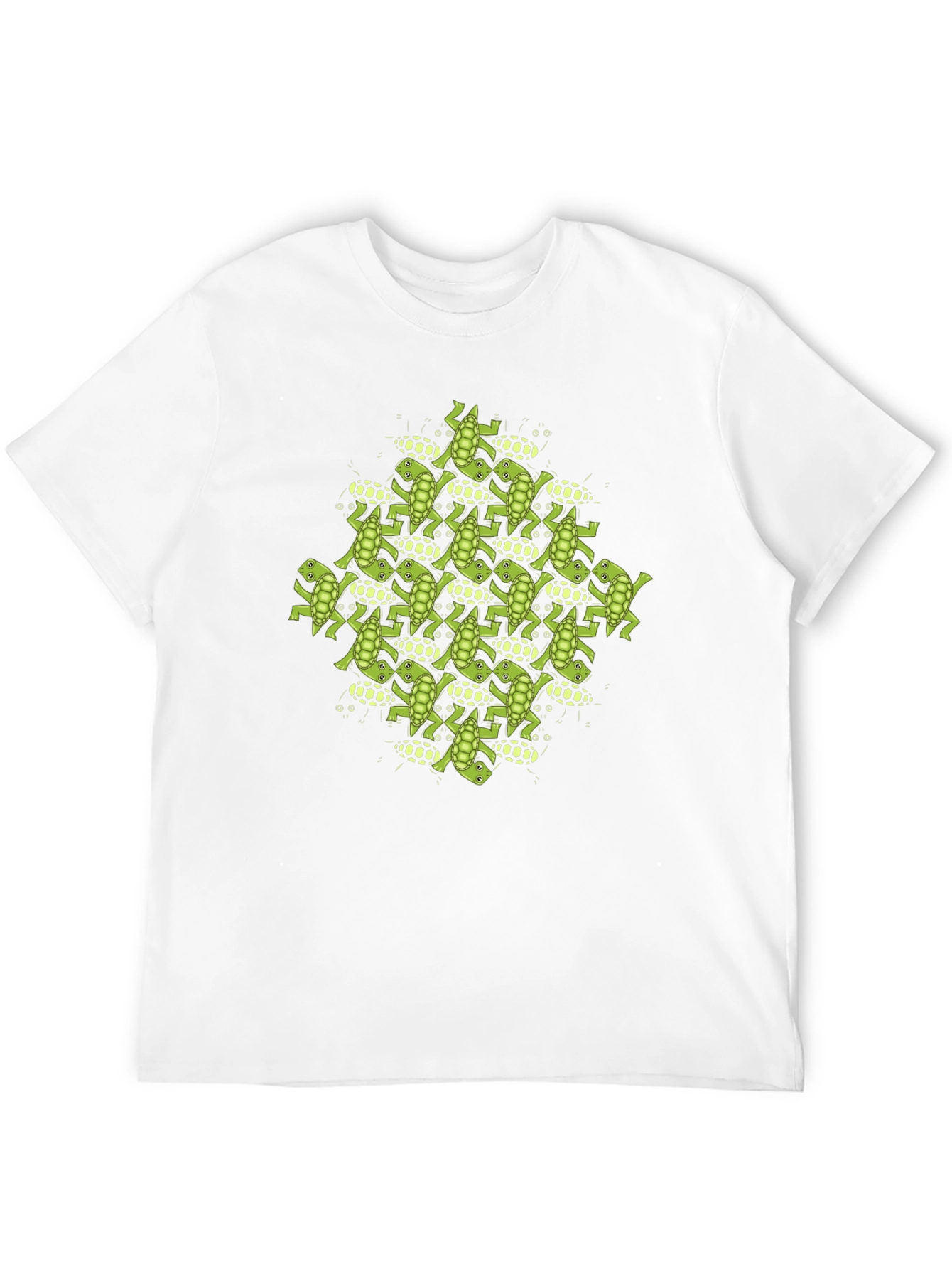 Black Frog Tessellation Print T-Shirt view 12