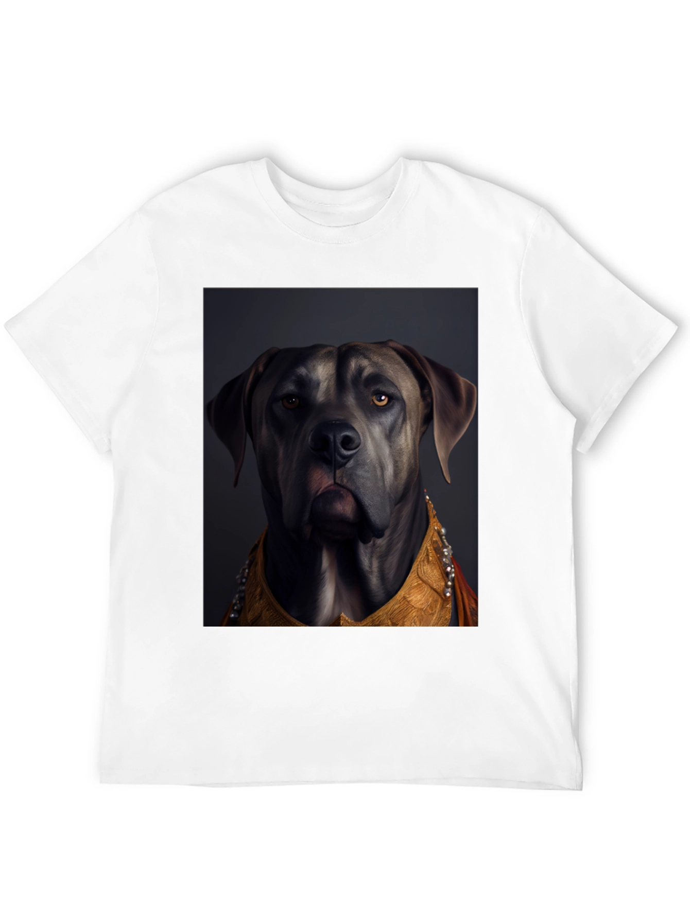 Black Dog Portrait Graphic Tee - Stylish Canine Art view 12
