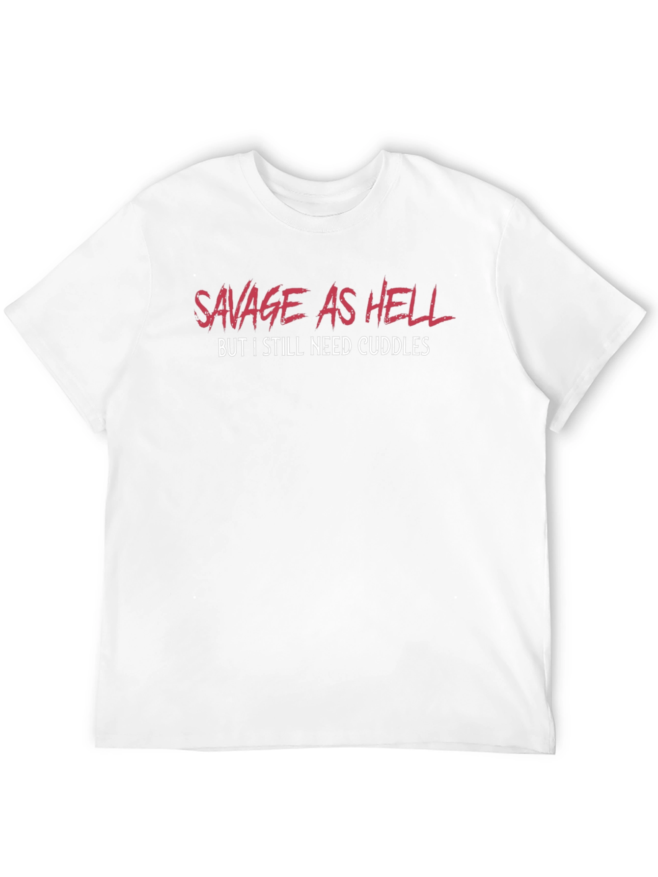 Black Savage As Hell Need Cuddles Graphic Tee view 12