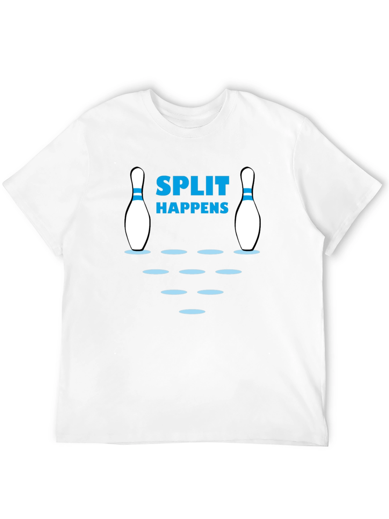 Black Split Happens Bowling T-Shirt - Funny Bowling Gift view 12