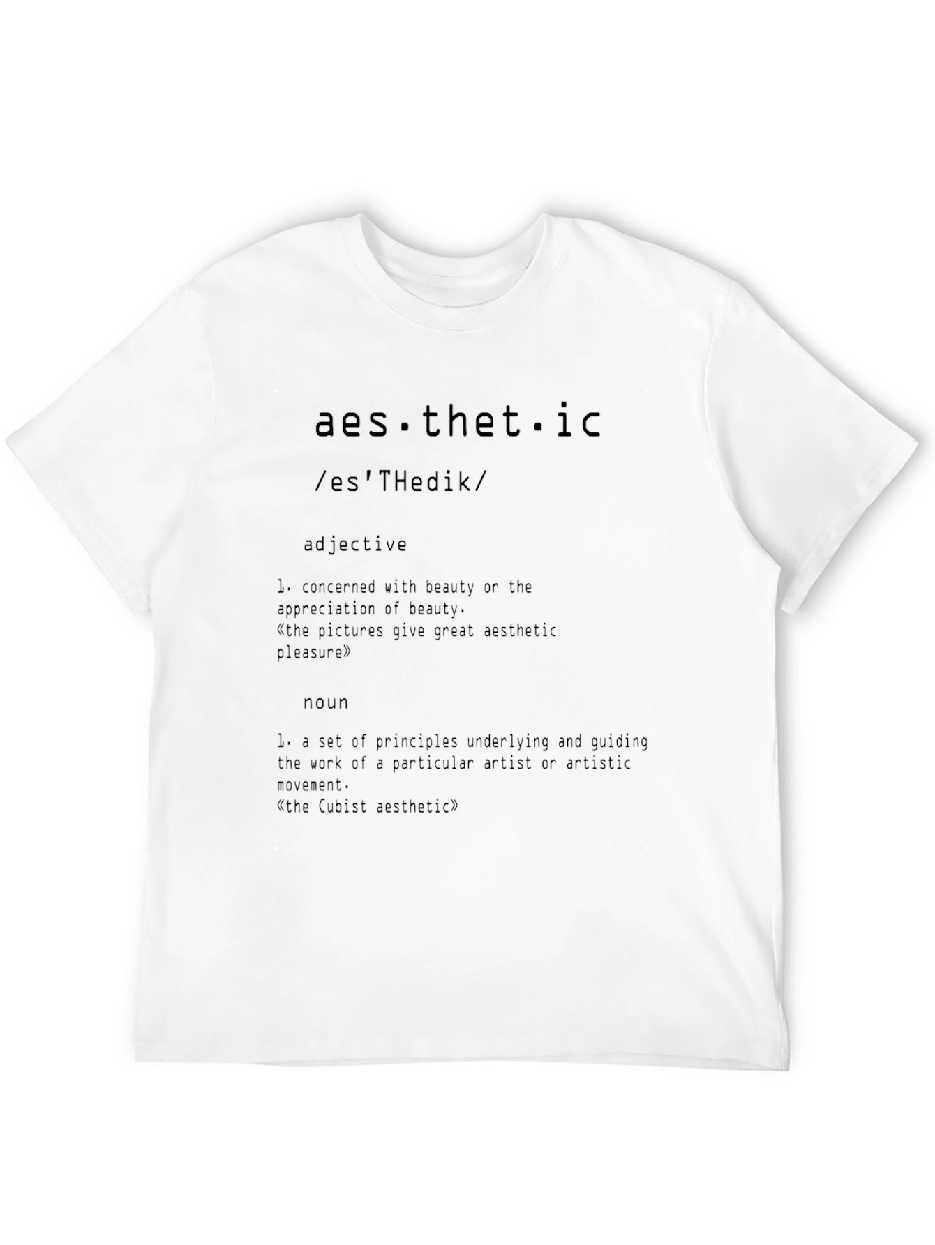 Black Aesthetic Definition Graphic Tee - Stylish & Unique view 12