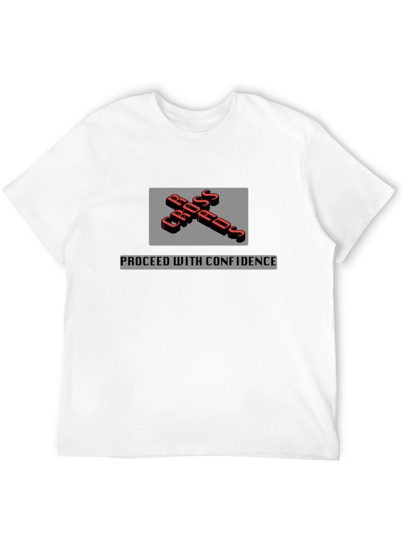 Crossroads T-Shirt - Proceed with Confidence - Black - 12