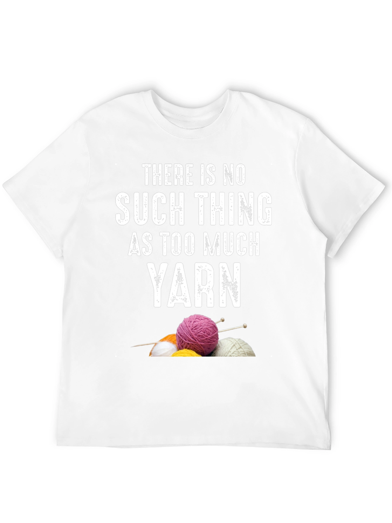 Black Yarn Lover T-Shirt - Knitting & Crochet Gift view 12