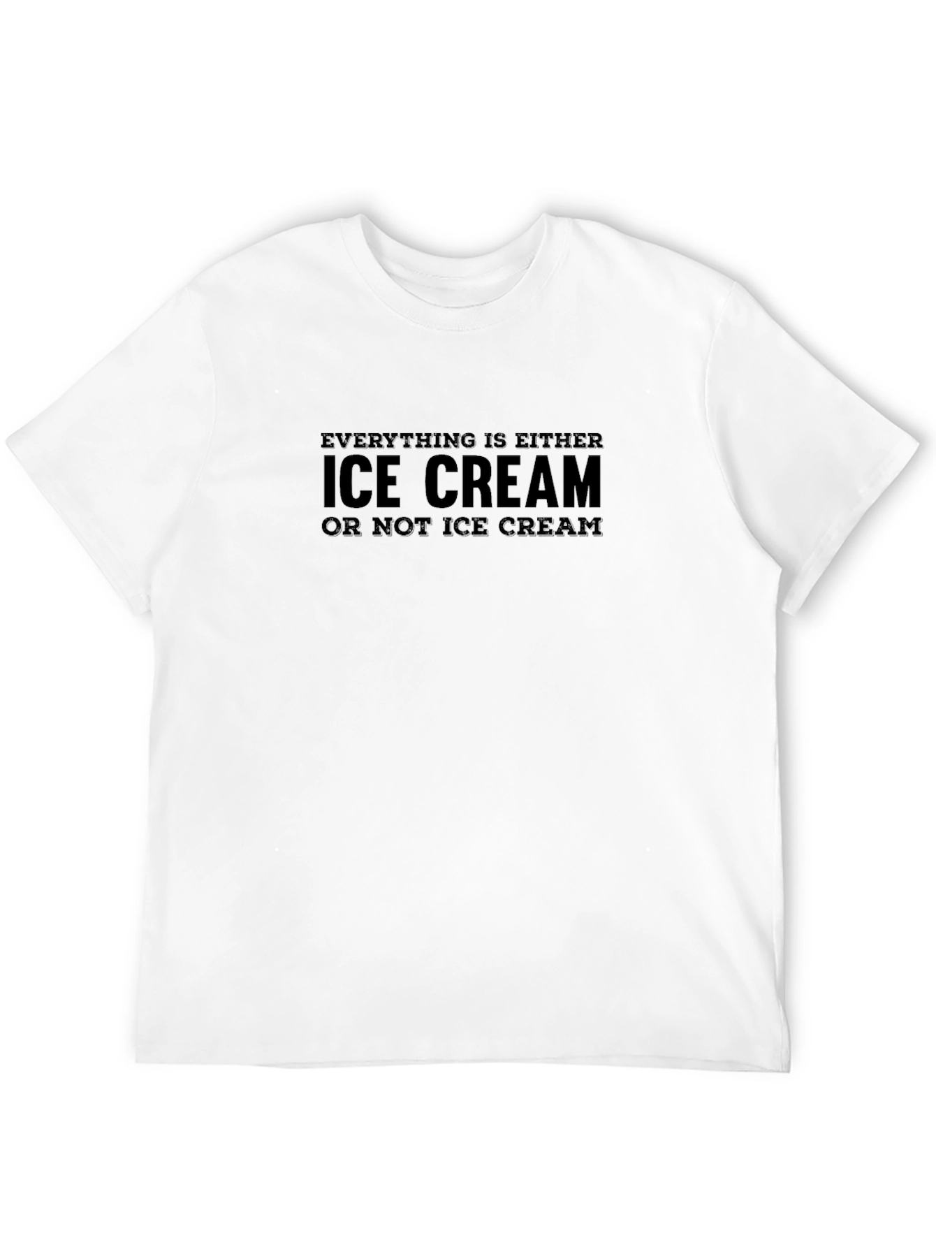 Black Ice Cream Graphic Tee - Funny Novelty Shirt view 12