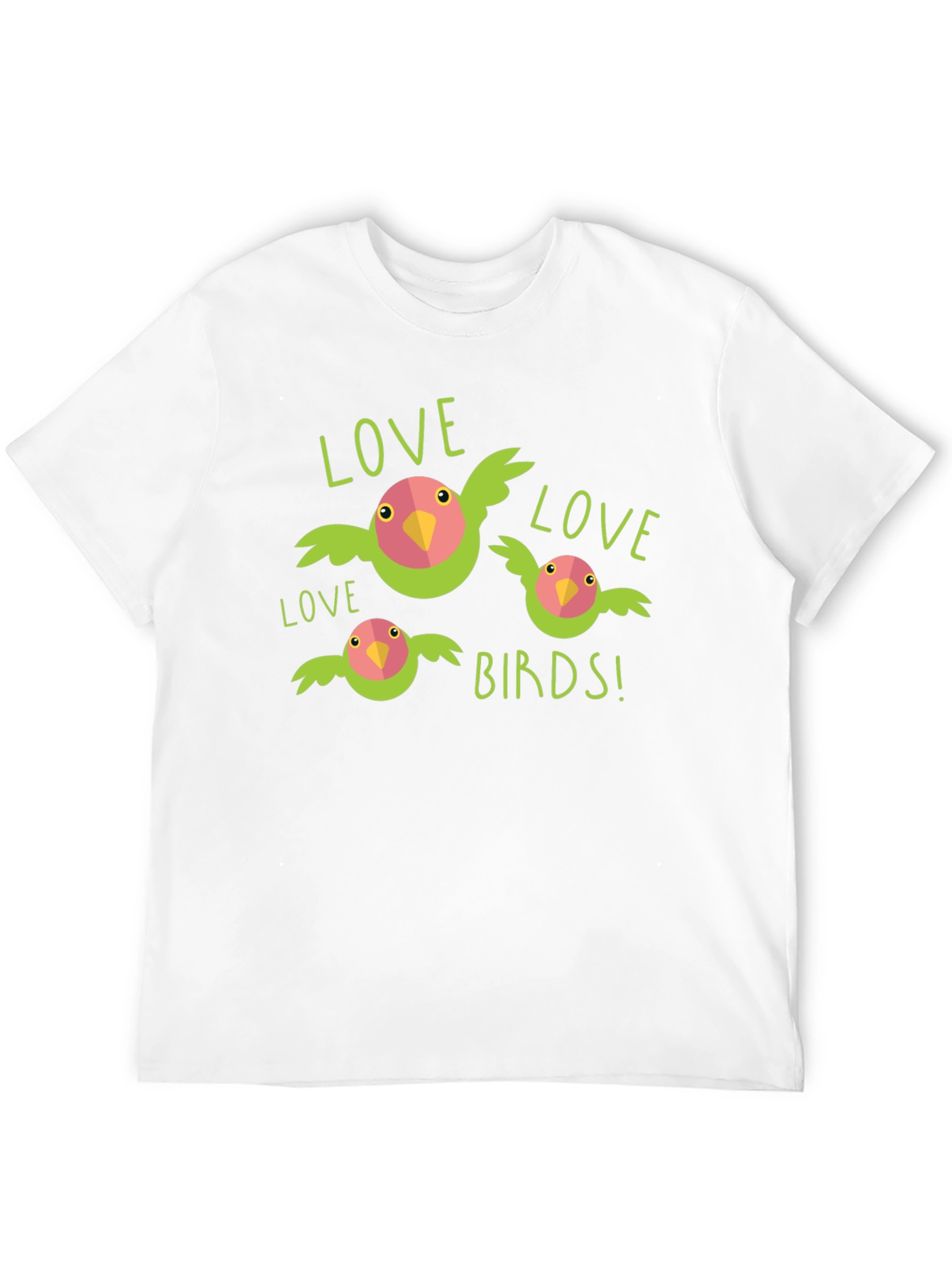 Black Love Birds Black T-Shirt view 12