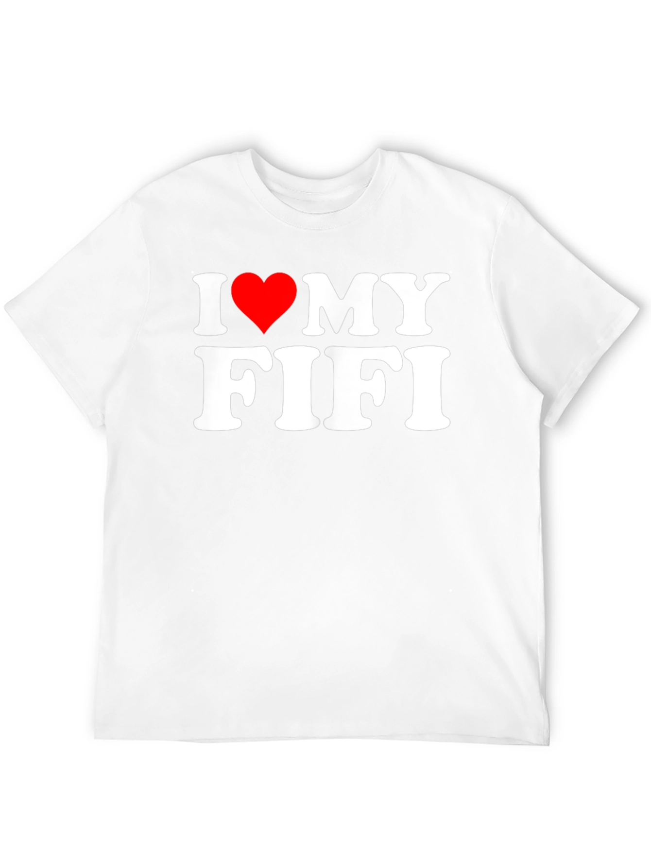 Black I Heart My Fifi T-Shirt - Novelty Graphic Tee view 12
