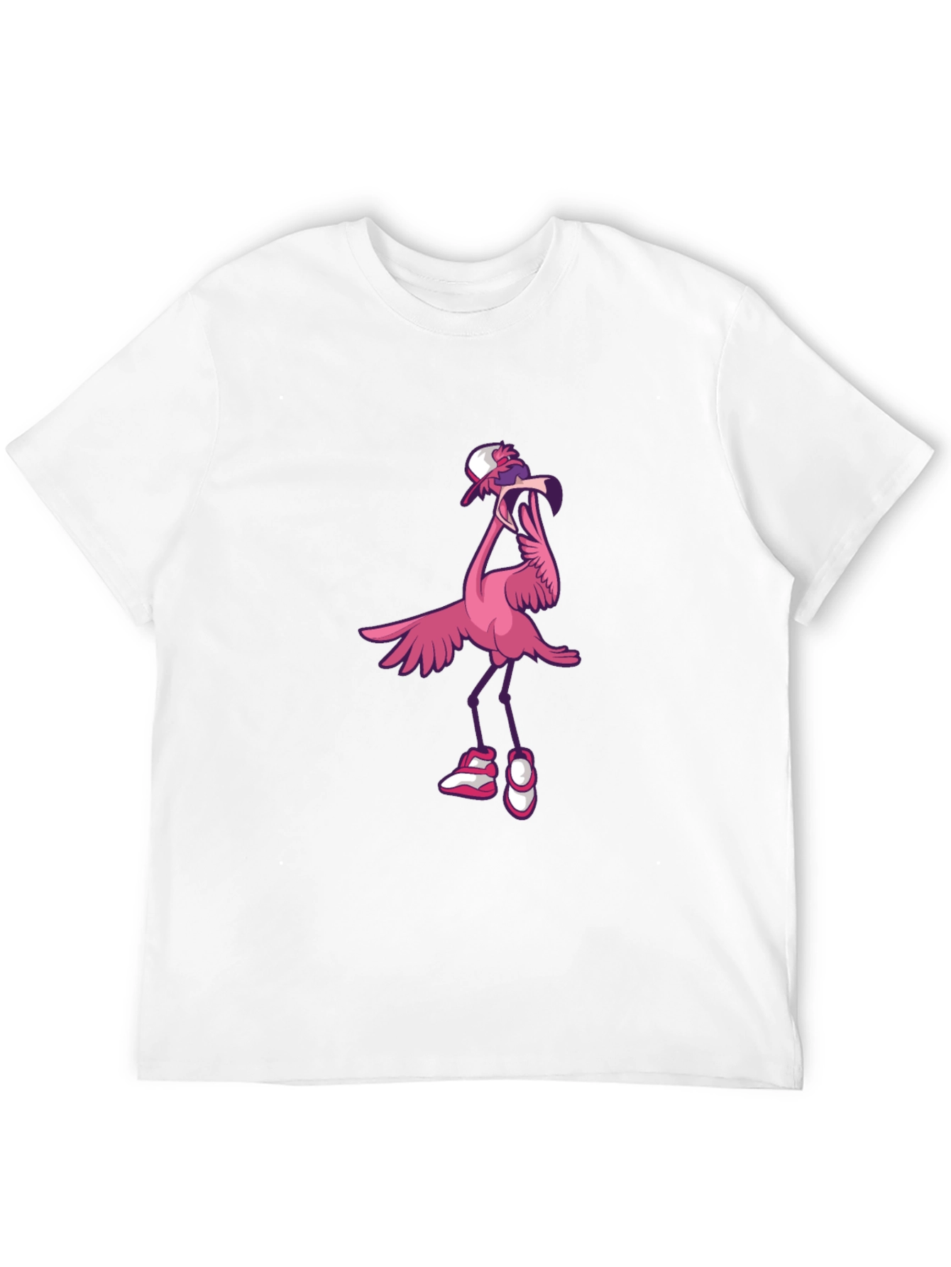 Black Funky Flamingo Graphic T-Shirt view 12
