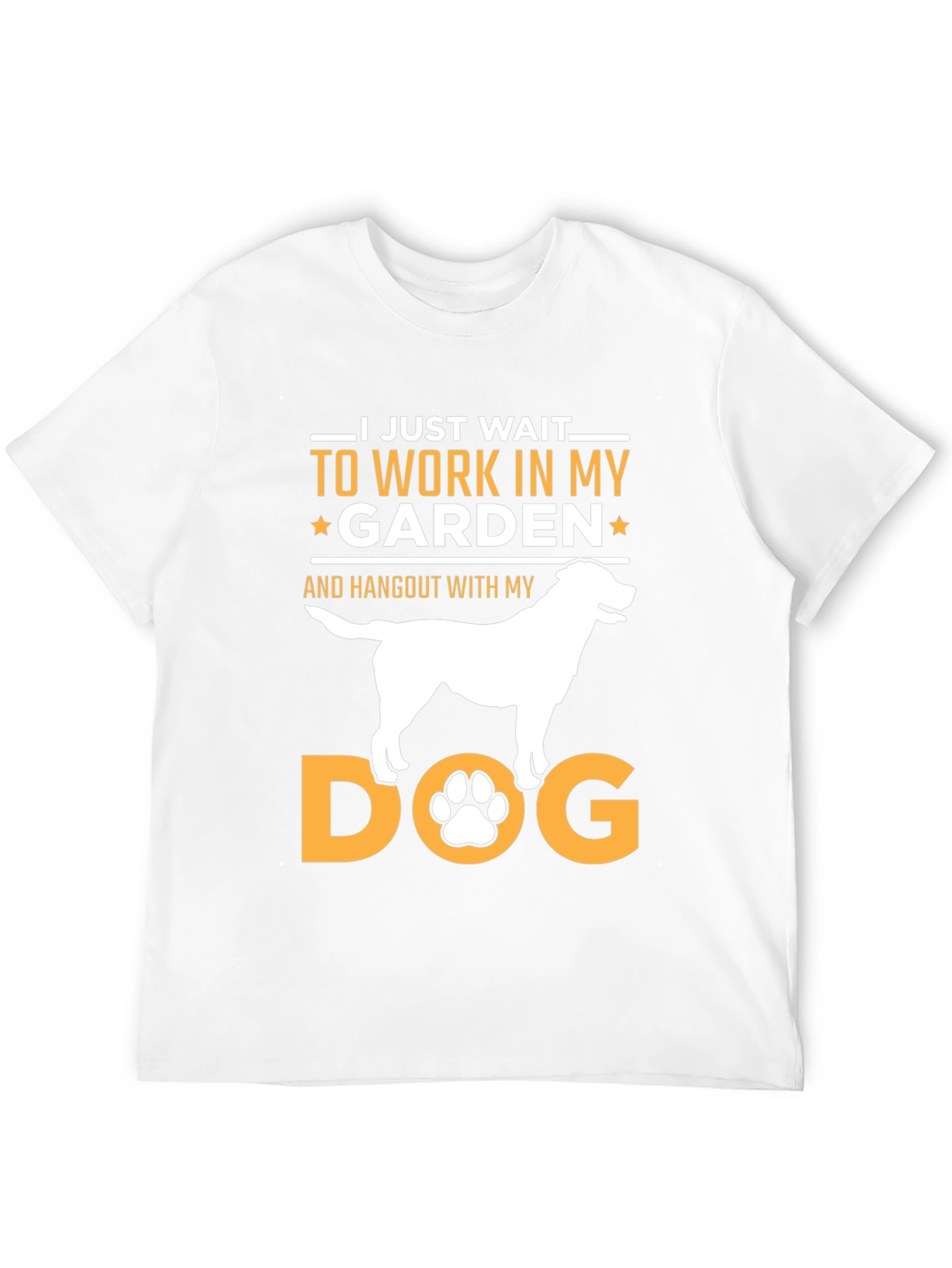 Black Dog Garden T-Shirt: I Just Wait To Work In My Garden! view 12
