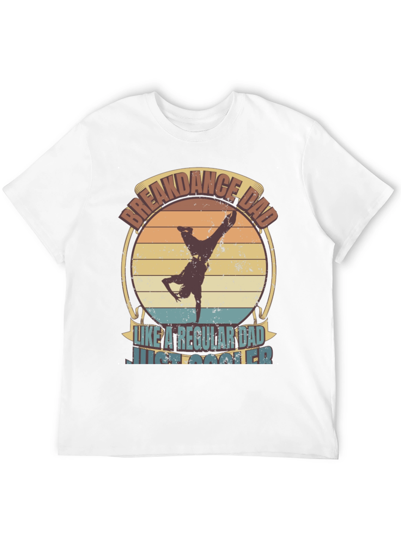Black Breakdance Dad T-Shirt - Cool Father's Day Tee view 12