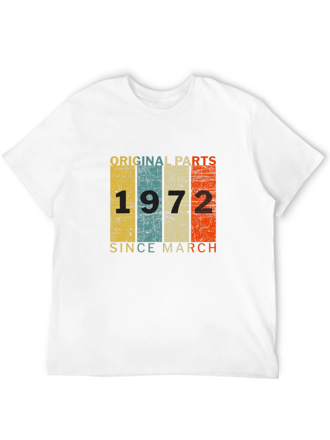 Black Original Parts 1972 Since March T-Shirt view 12