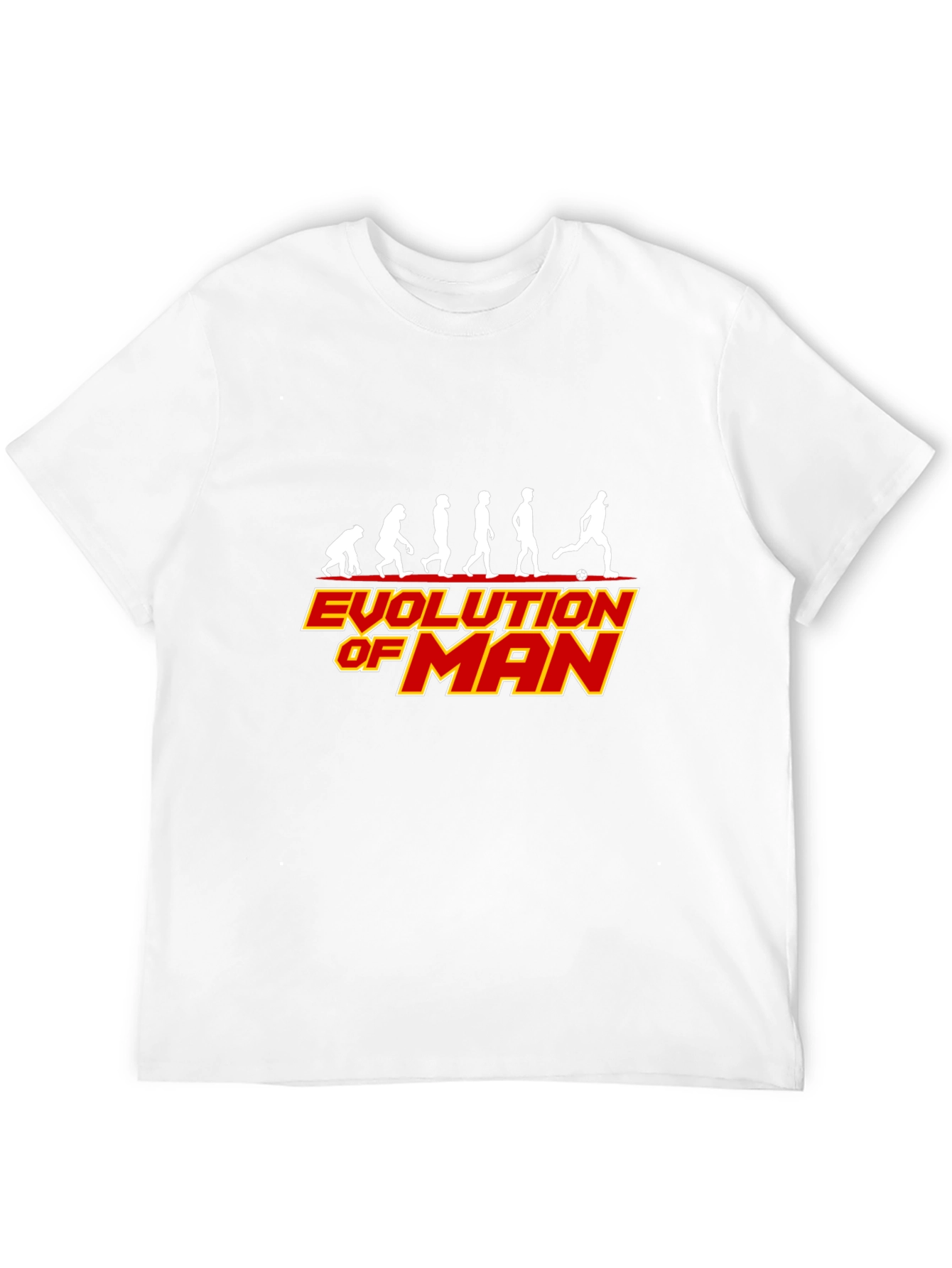 Black Evolution of Man Soccer Black T-Shirt view 12
