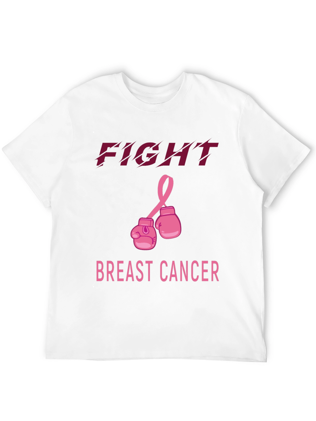 Black Fight Breast Cancer T-Shirt view 12