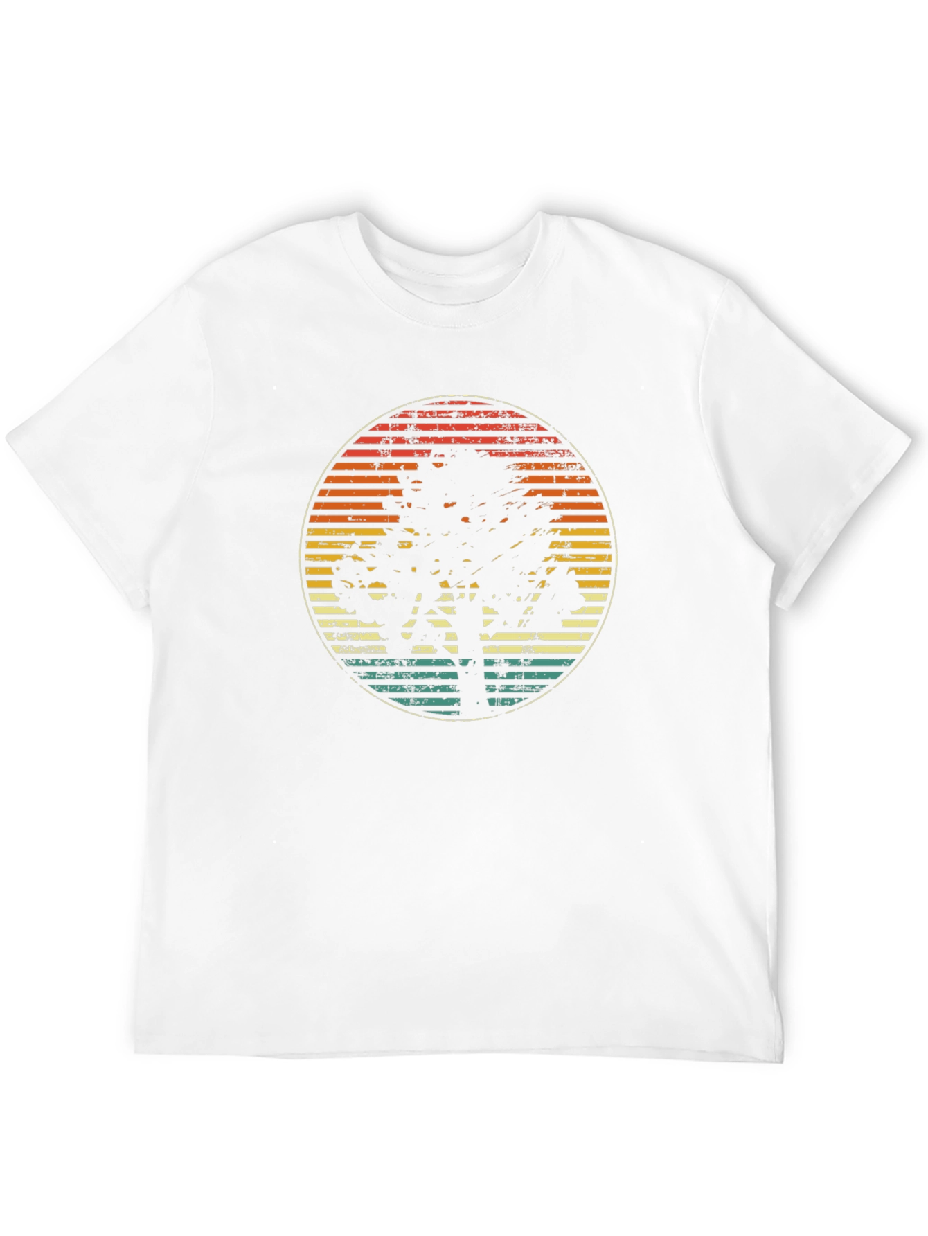 Black Retro Tree Silhouette Graphic Tee view 12