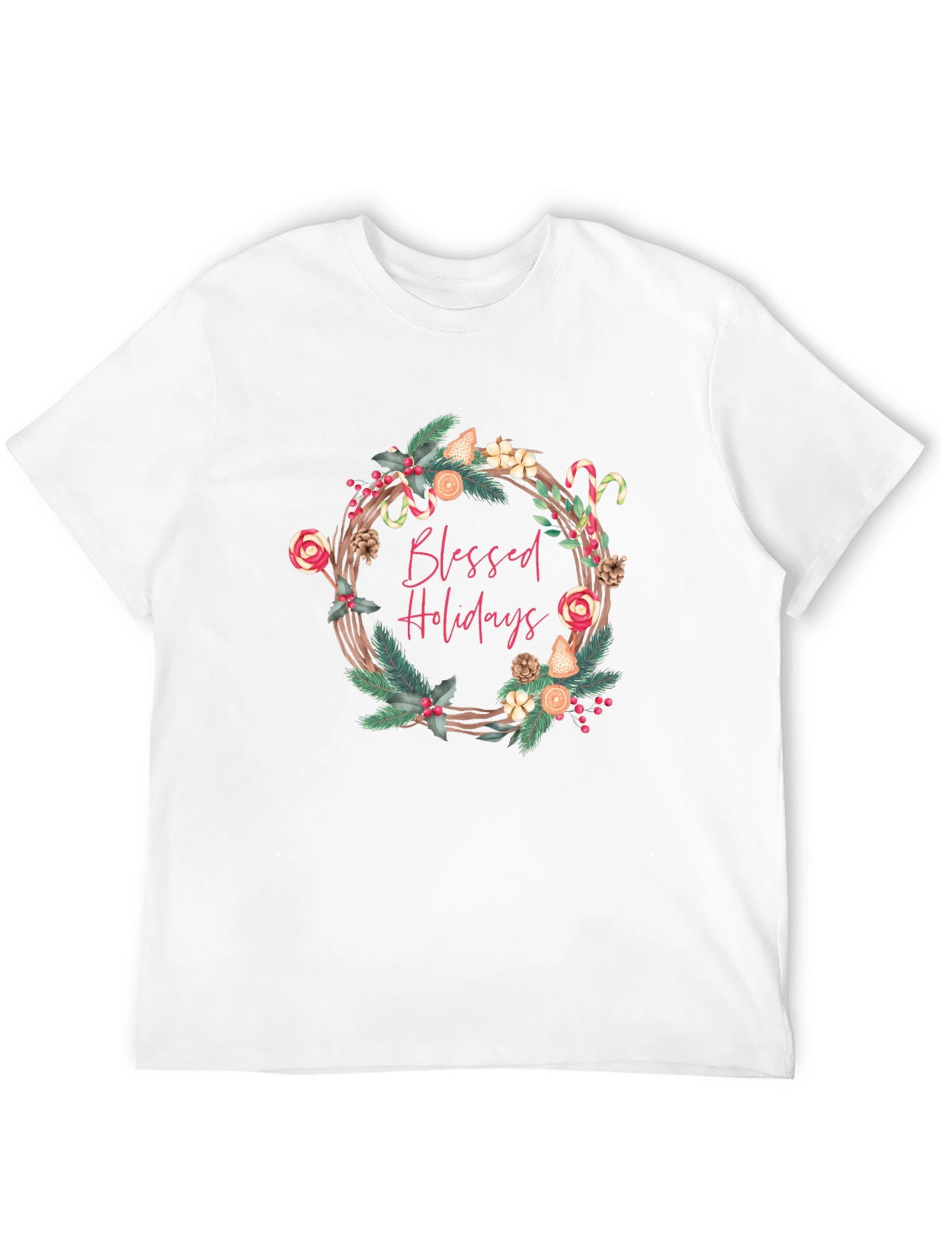 Blessed Holidays Graphic Tee - Festive Christmas T-Shirt - 12