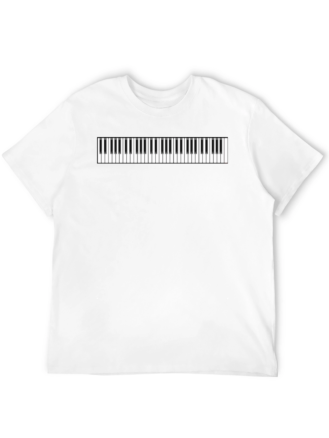 Black Piano Keys Graphic Tee - Black Cotton Comfort view 12