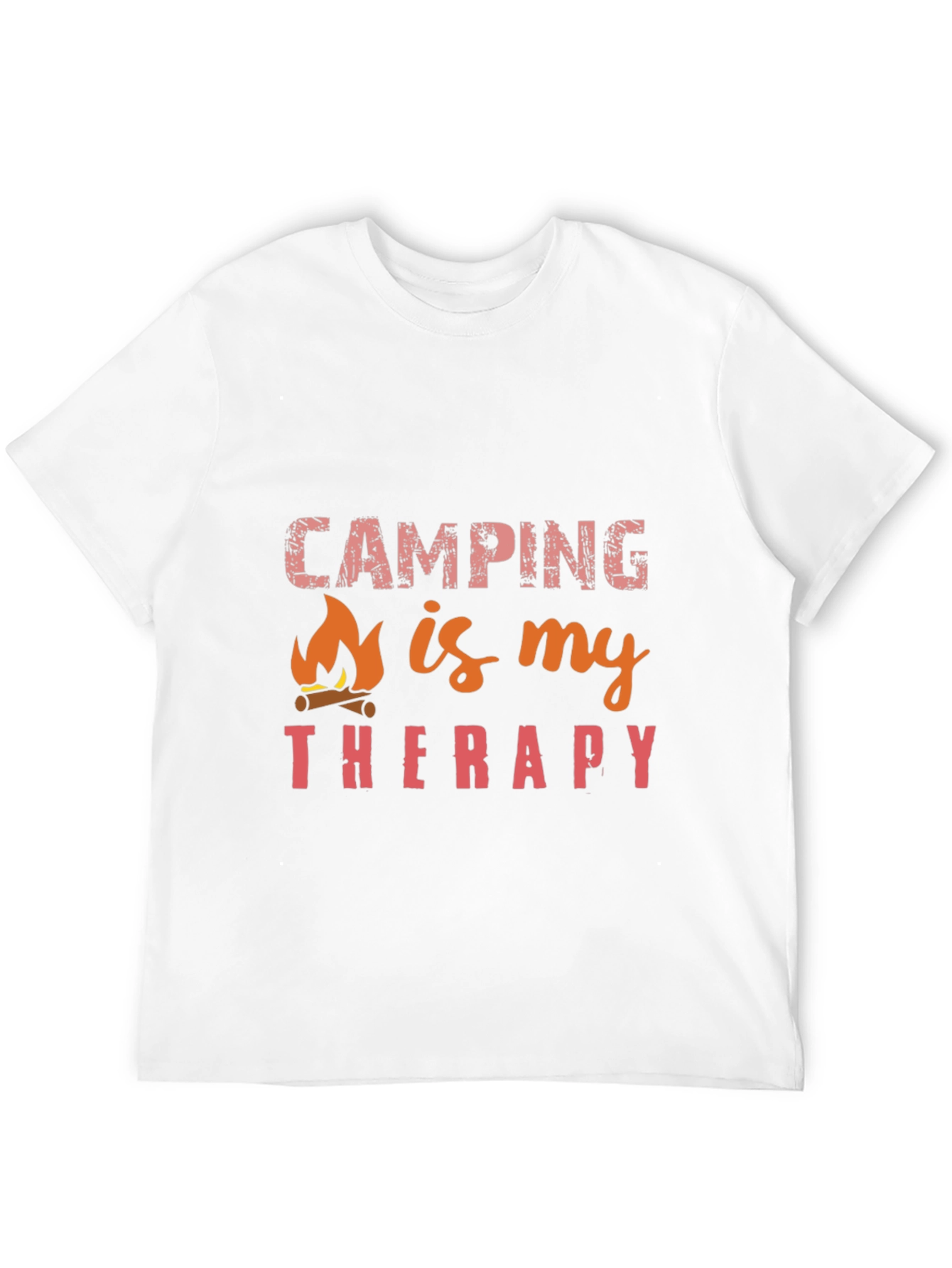 Black Camping is My Therapy Black T-Shirt view 12