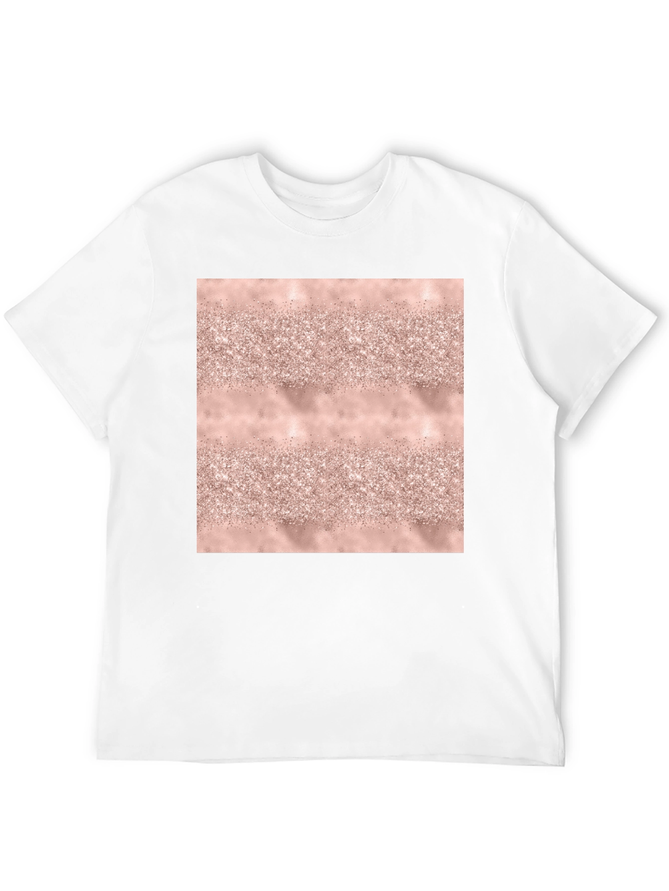 Black Glitter Texture Tee - Stylish Black T-Shirt view 12