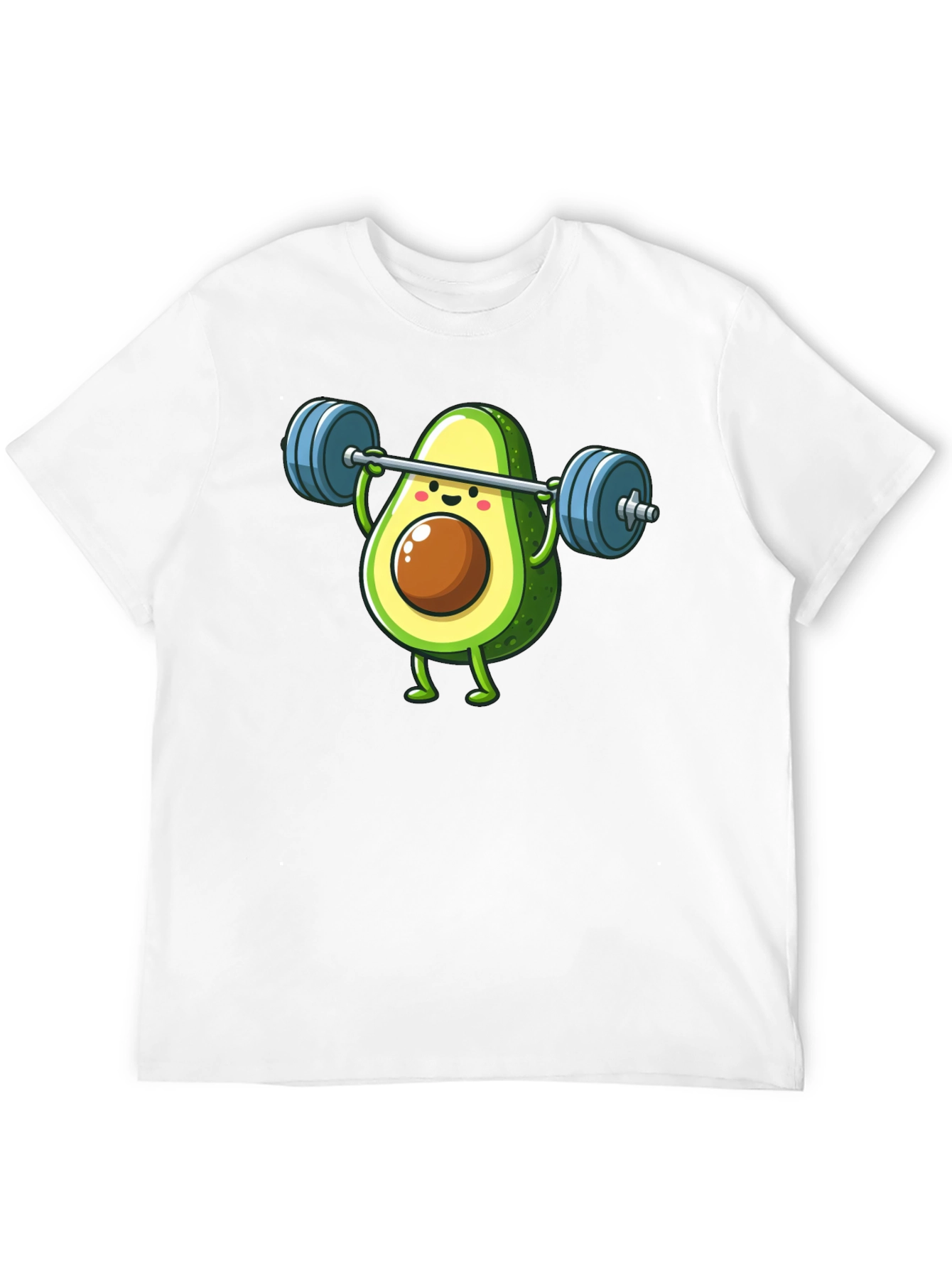 Black Avocado Lifting Barbell Funny Workout T-Shirt view 12
