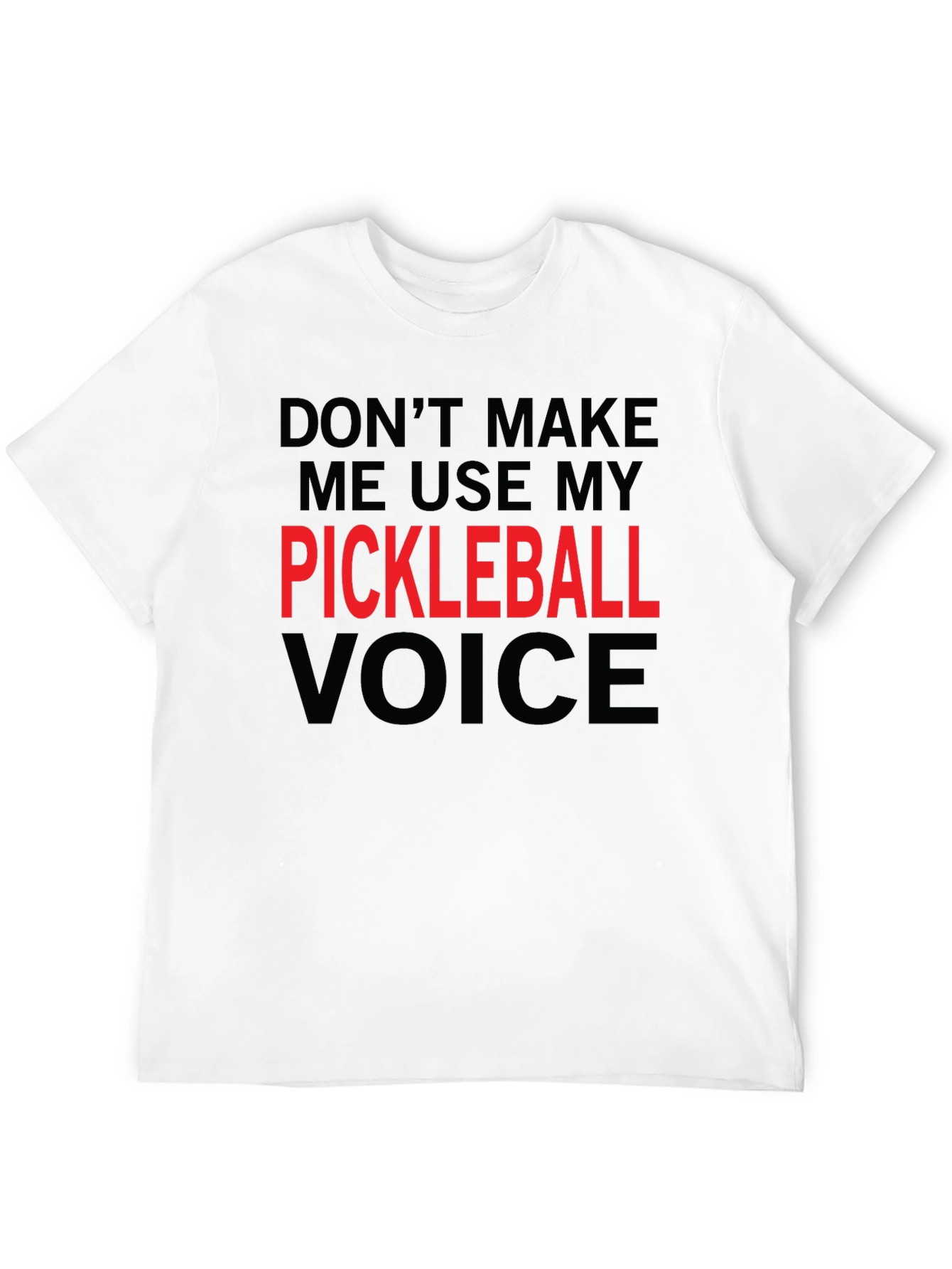 Black Pickleball Voice Graphic T-Shirt view 12