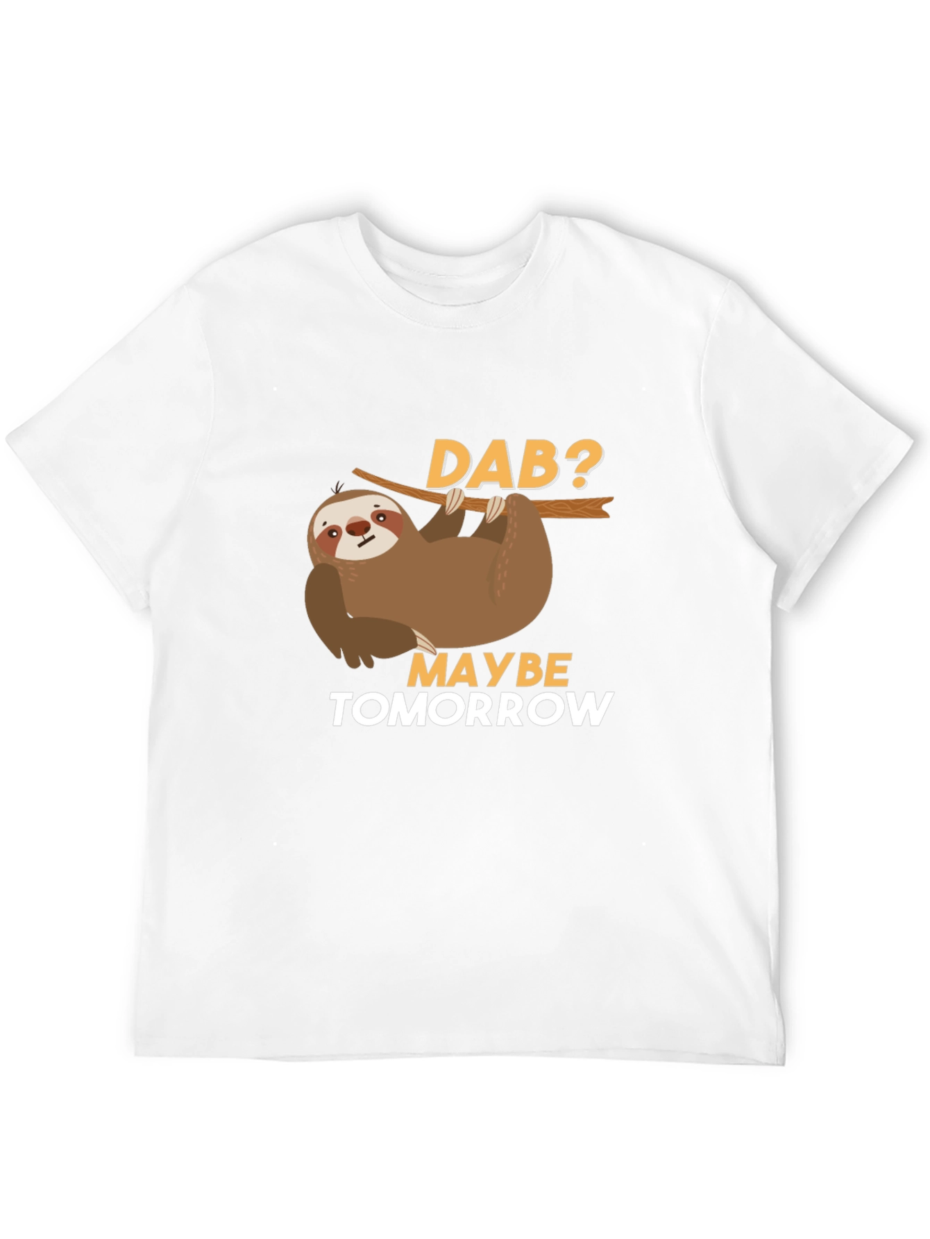 Black Funny Sloth Dab Tomorrow T-Shirt view 12
