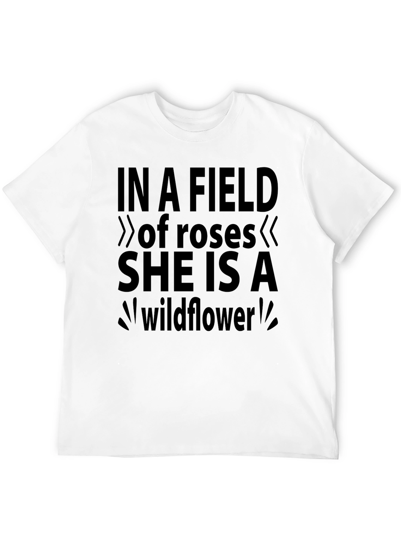 Black Wildflower Graphic Tee - Soft Cotton Blend view 12