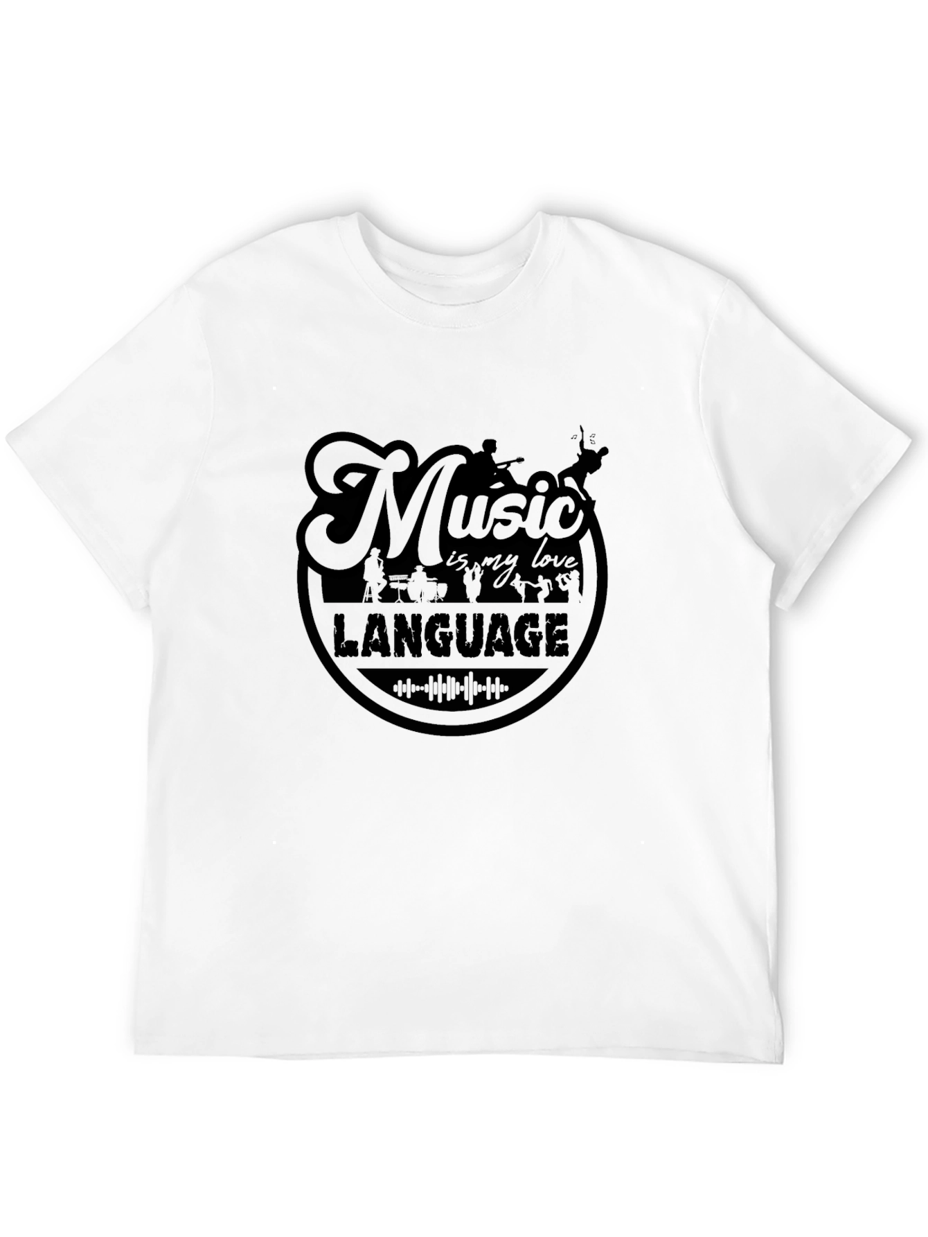 Black Music is My Love Language Graphic Tee - Black view 12