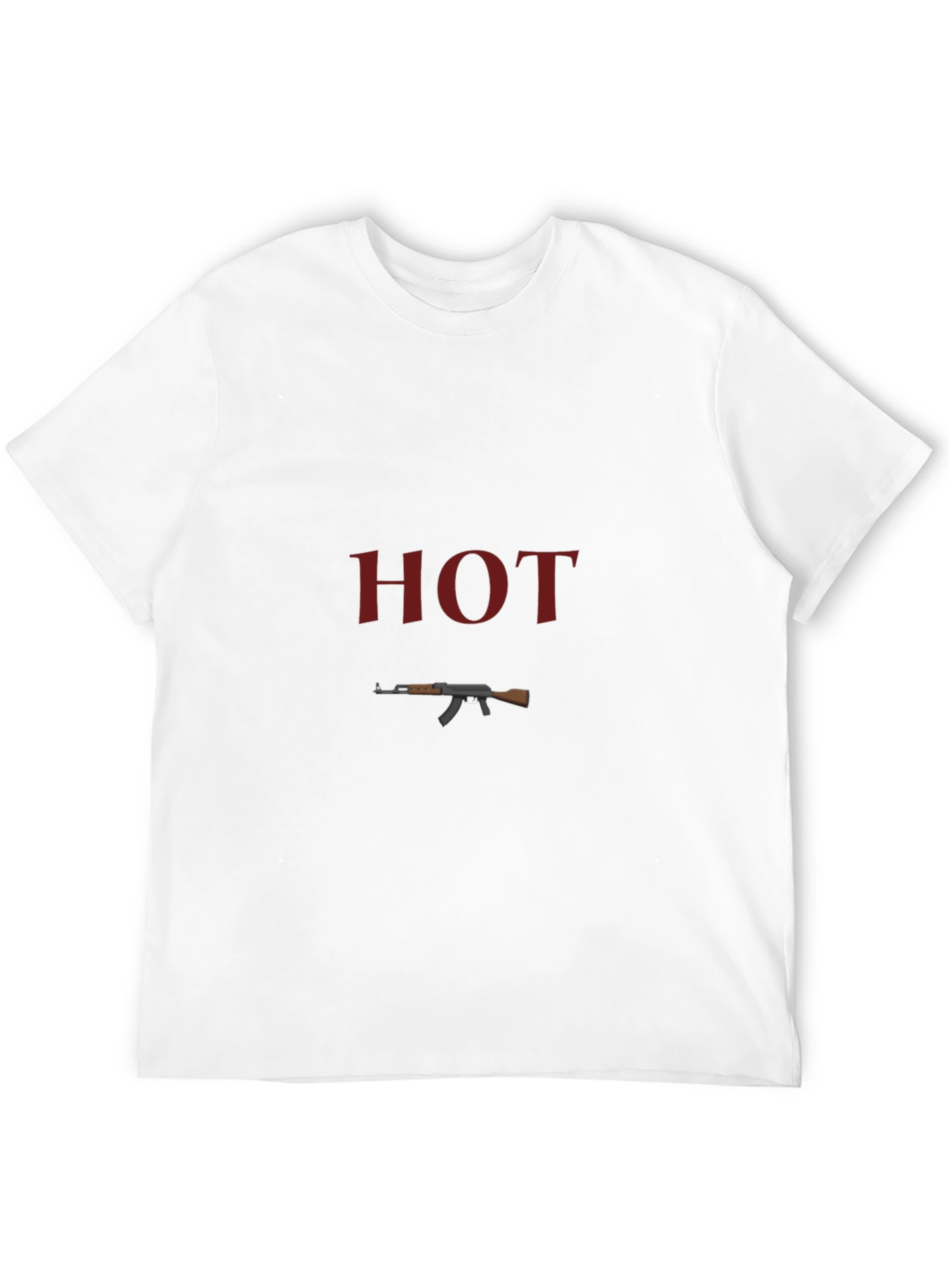 Black Hot AK-47 Graphic T-Shirt - Black Crew Neck view 12